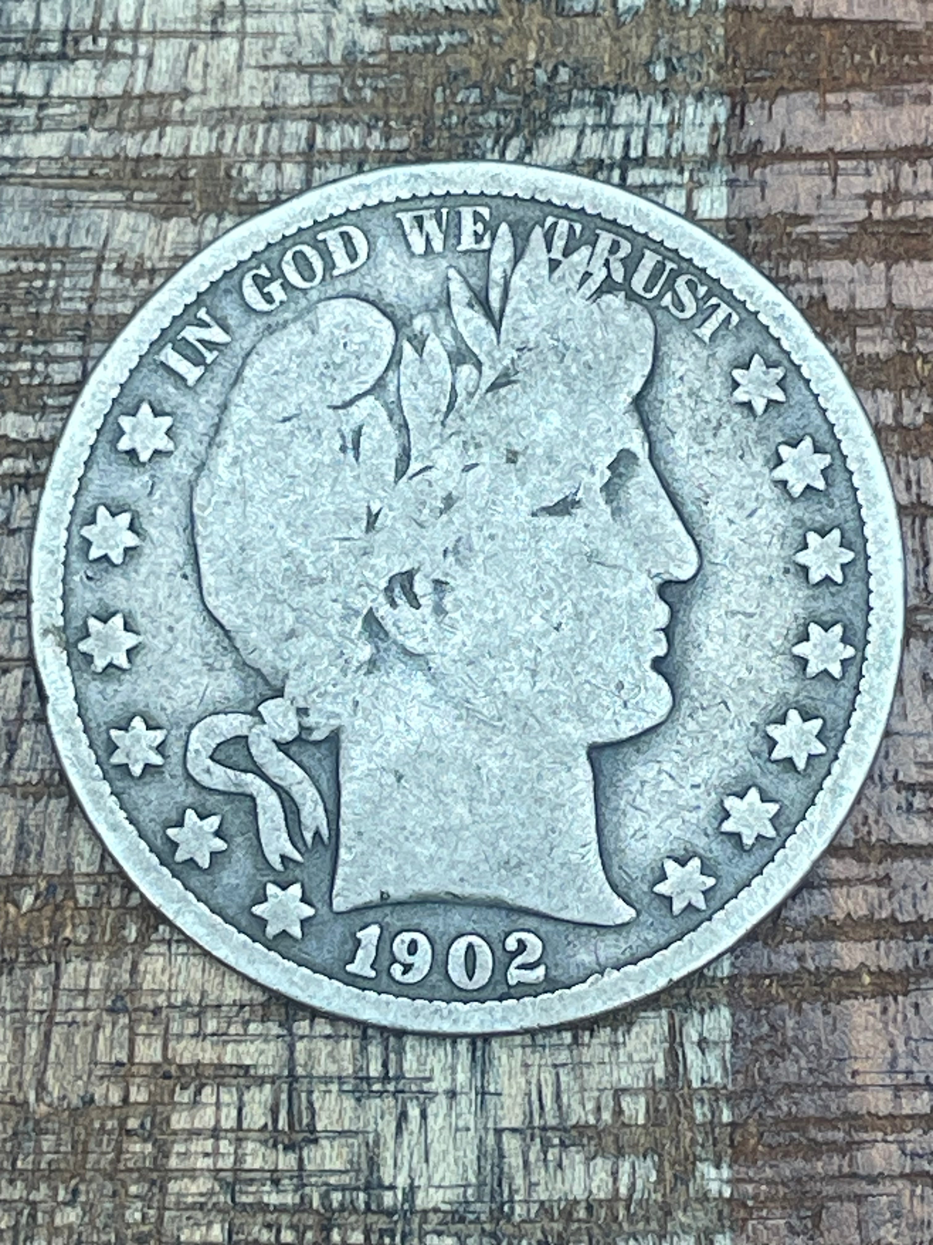 1902 50C US Barber Half Dollar