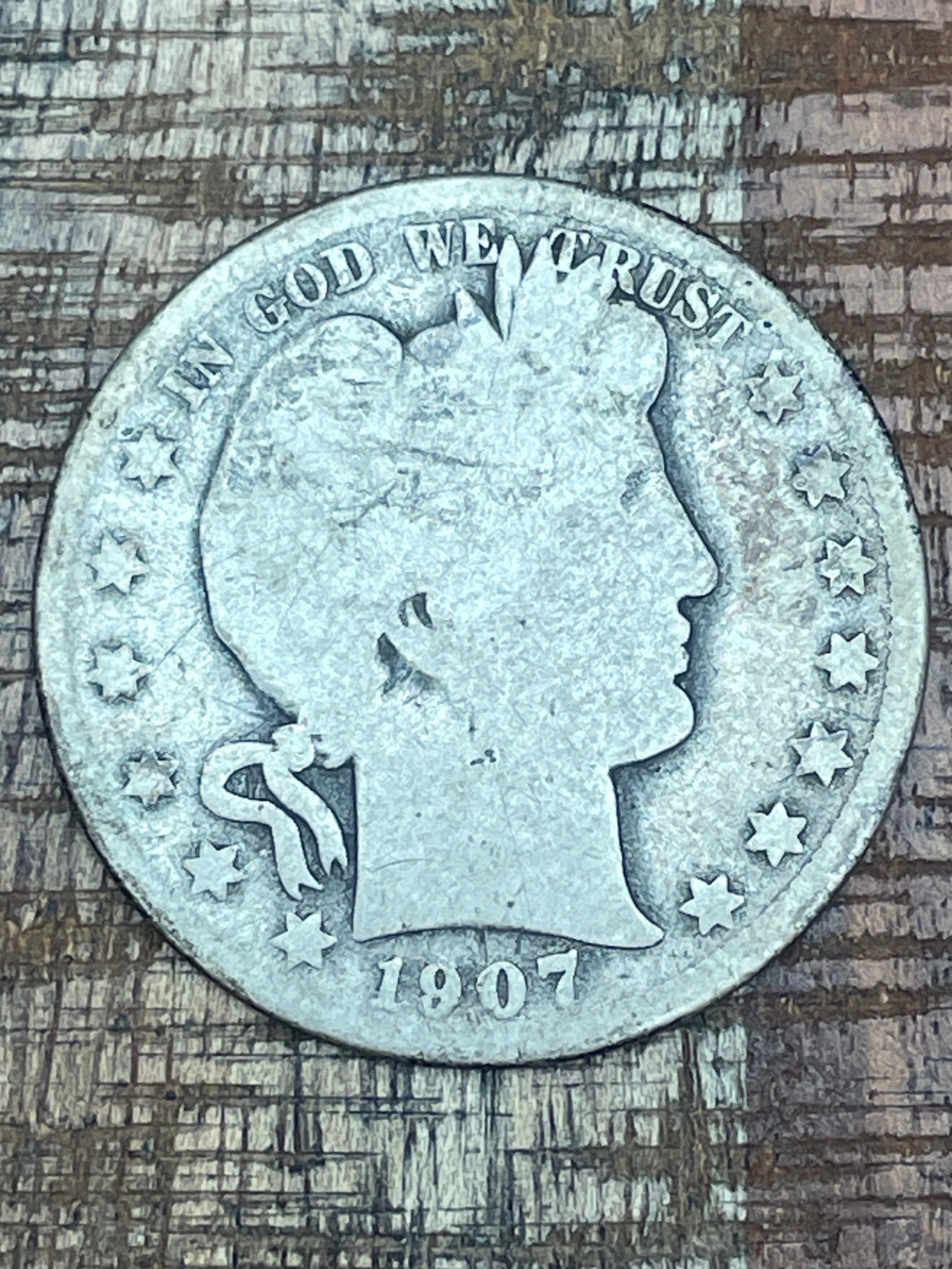 1907-D 50C US Barber Half Dollar