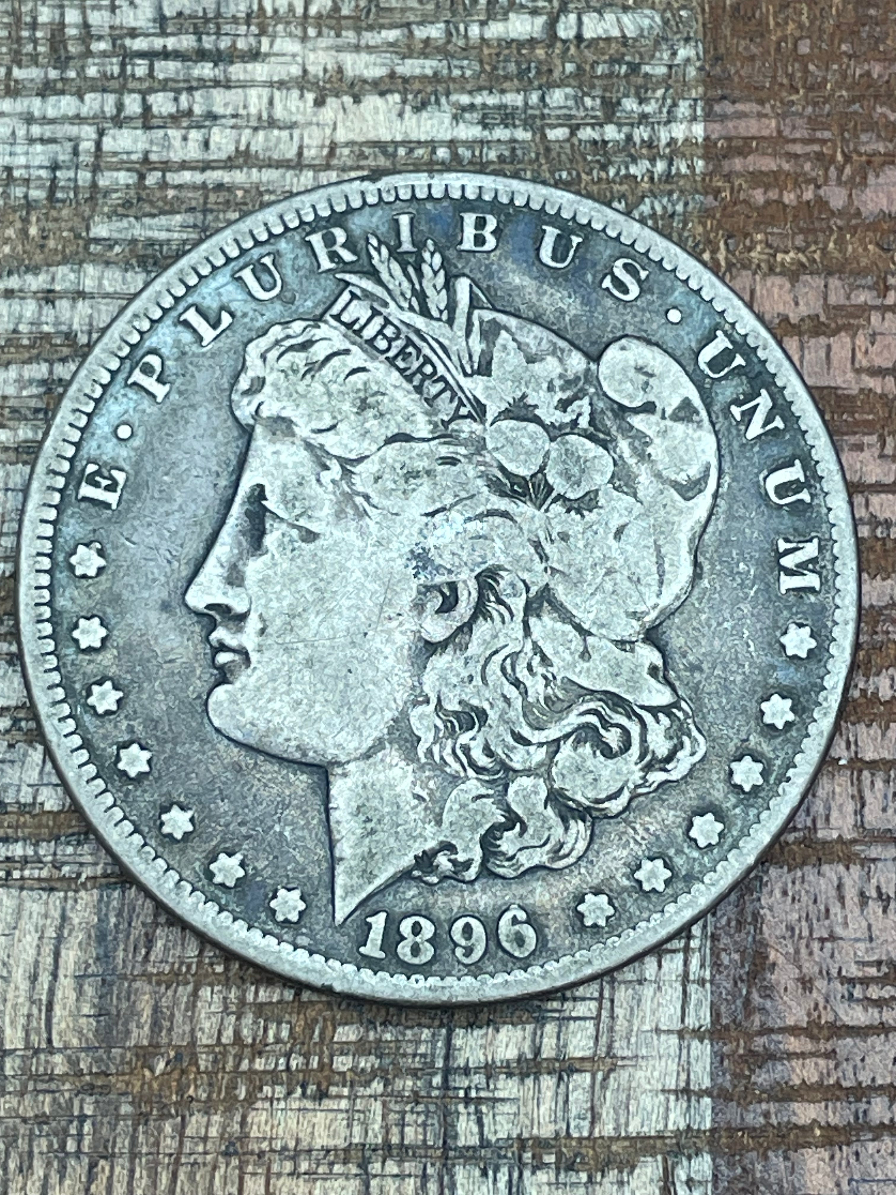 1896-S $1 US Morgan Silver Dollar