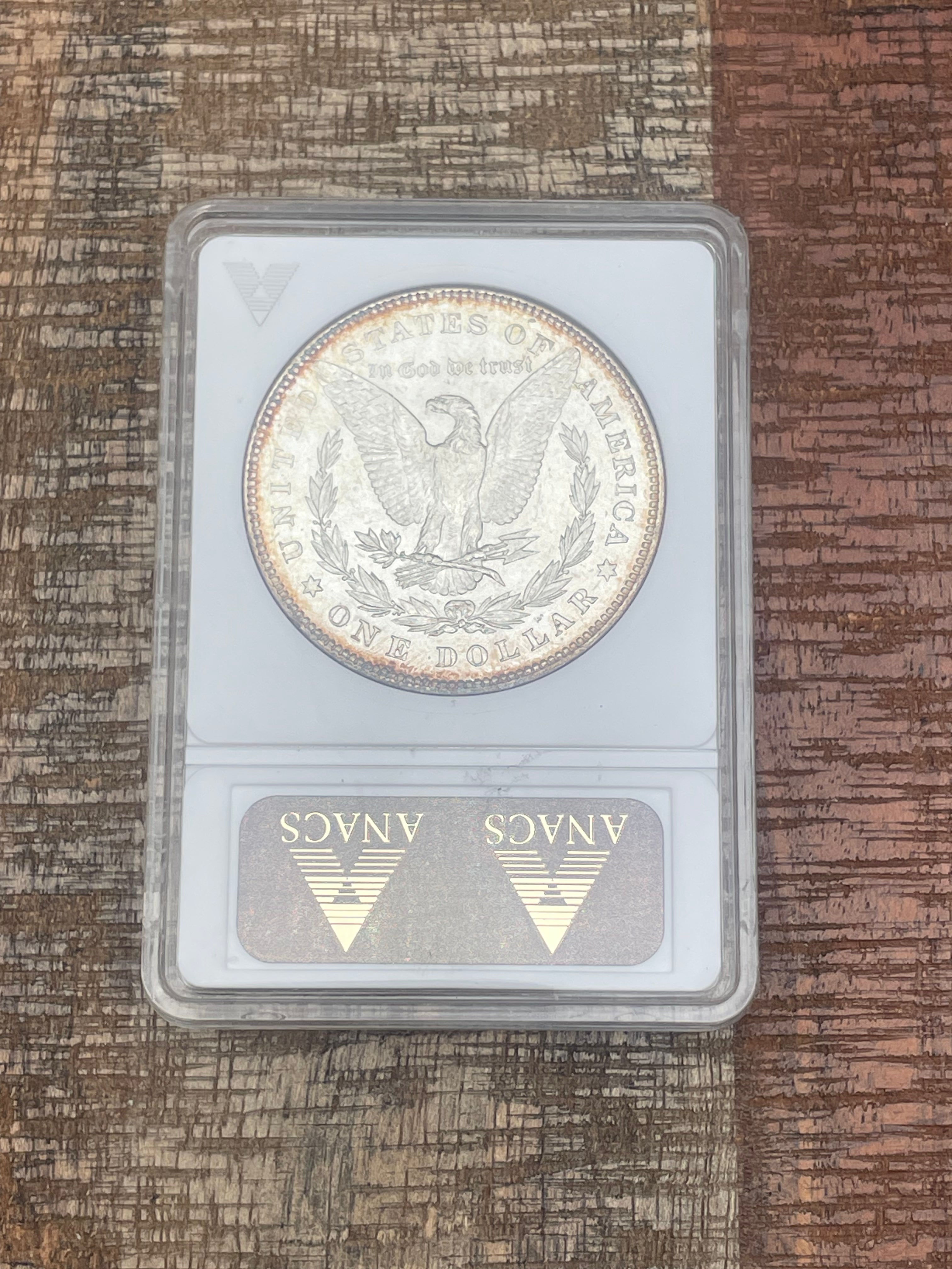 1878 $1 US Morgan Silver Dollar ~ ANACS MS-63 ~ 7/8 TF VAM-33 Weak