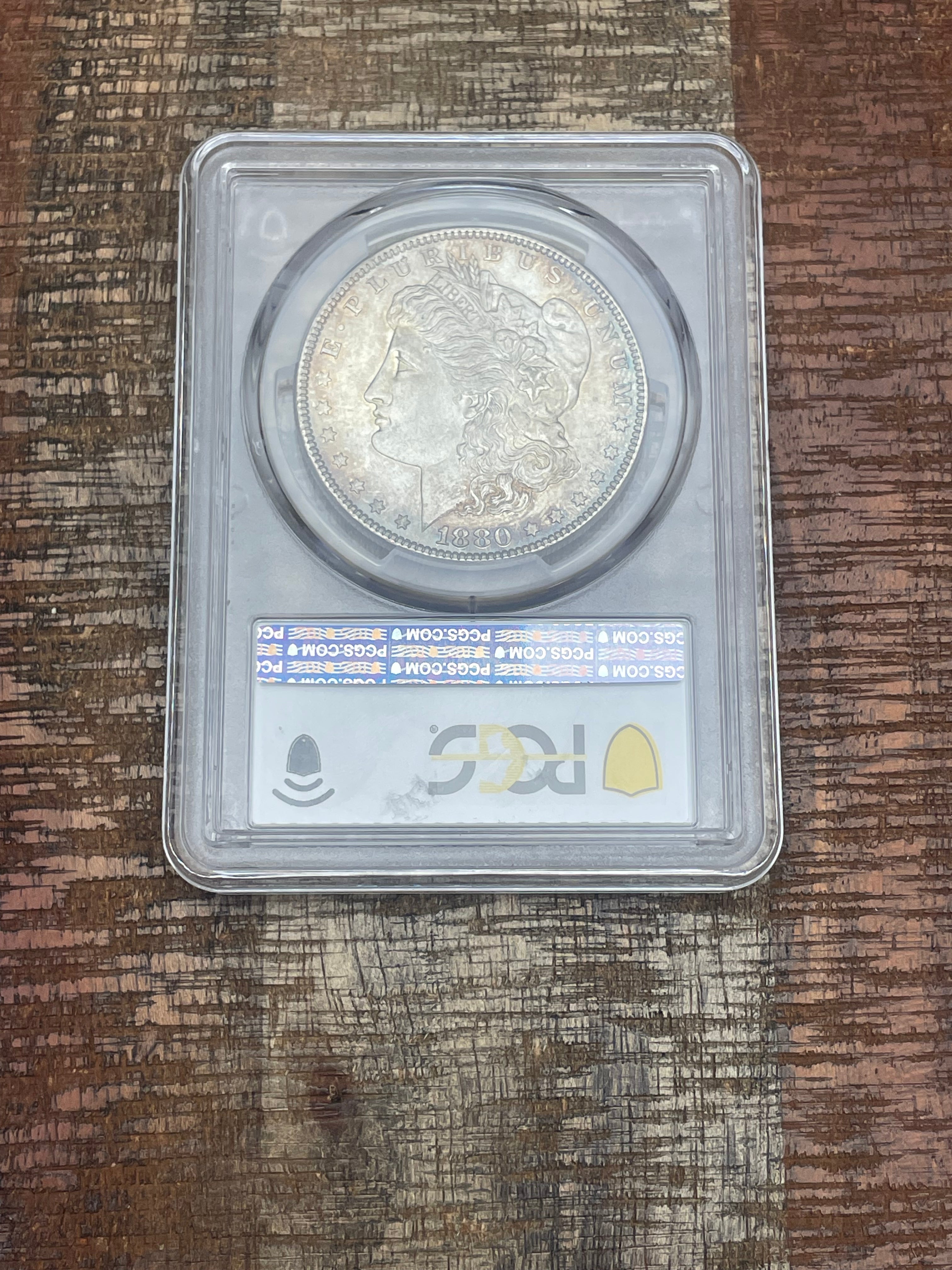 1880 $1 US Morgan Silver Dollar PCGS MS65