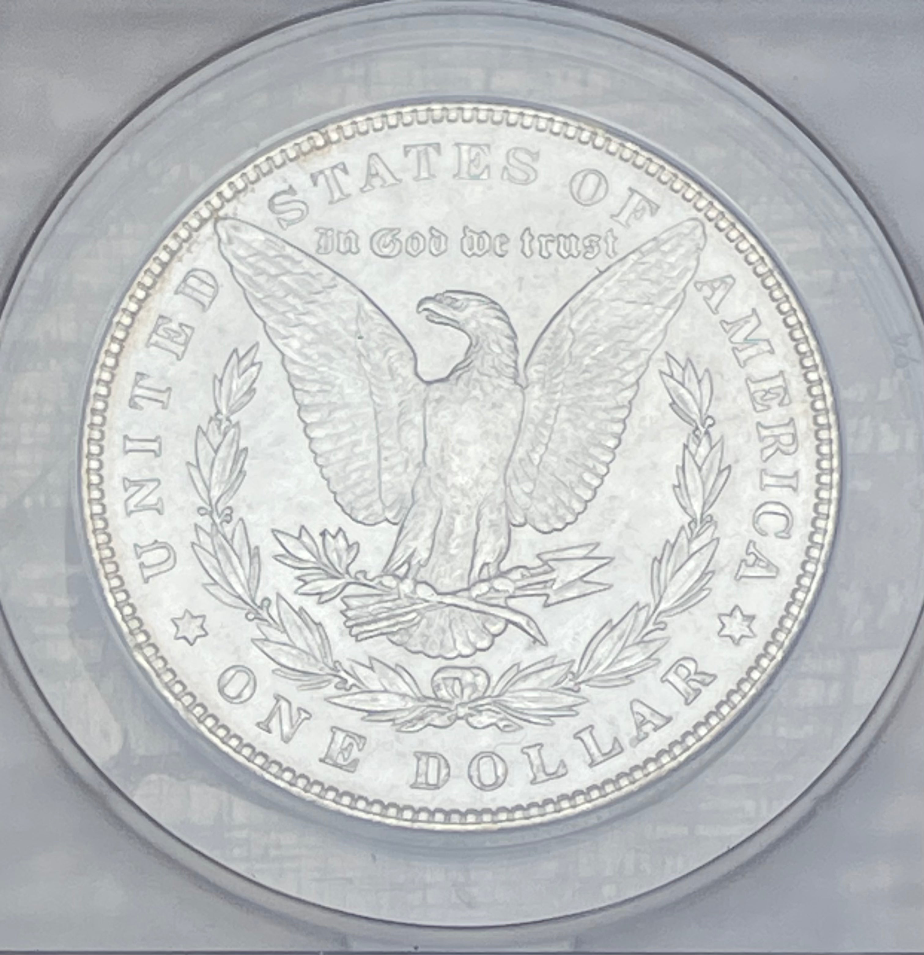 1887 $1 US Morgan Silver Dollar ANACS MS63