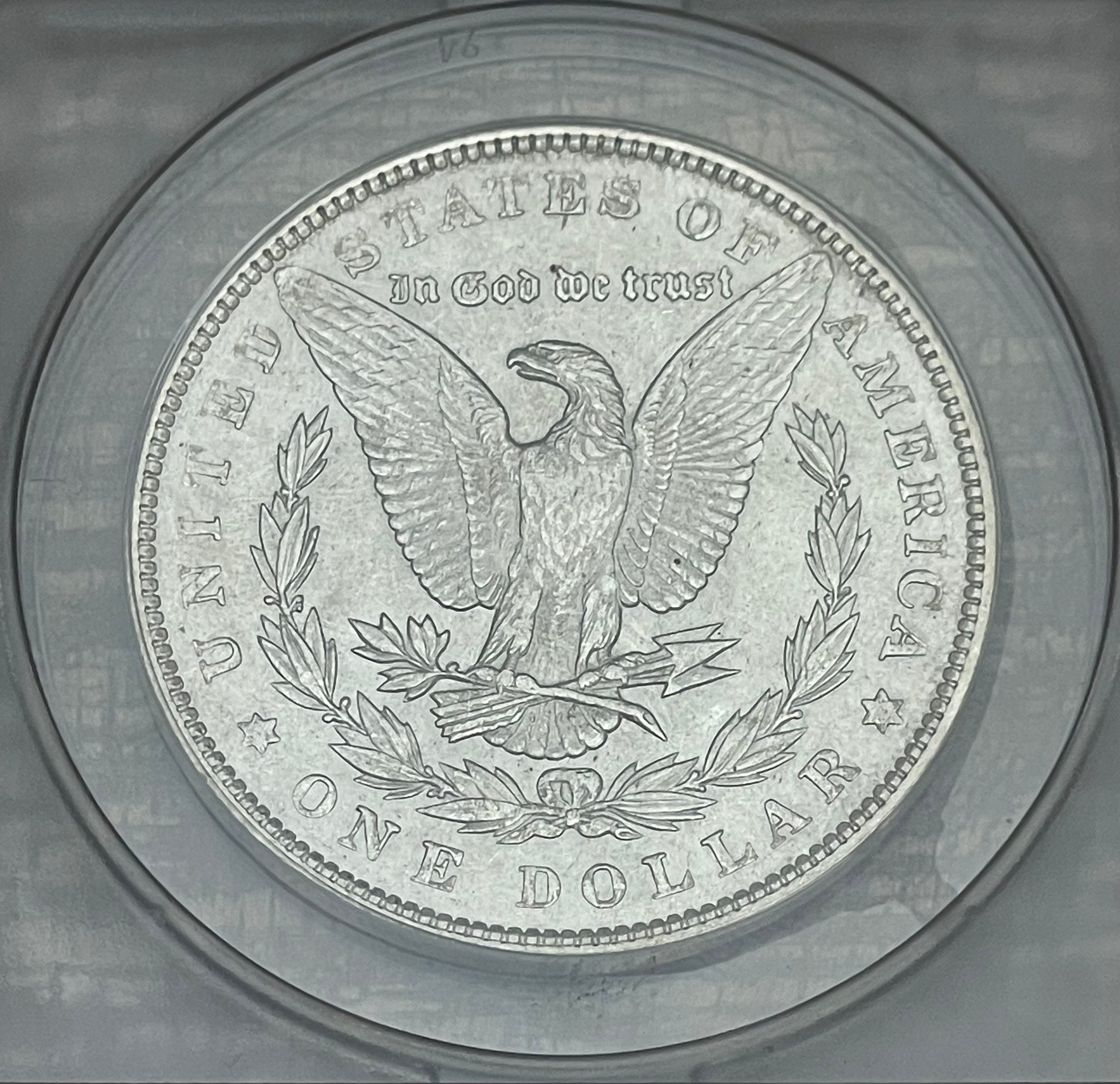 1892 $1 US Morgan Silver Dollar ANACS MS62