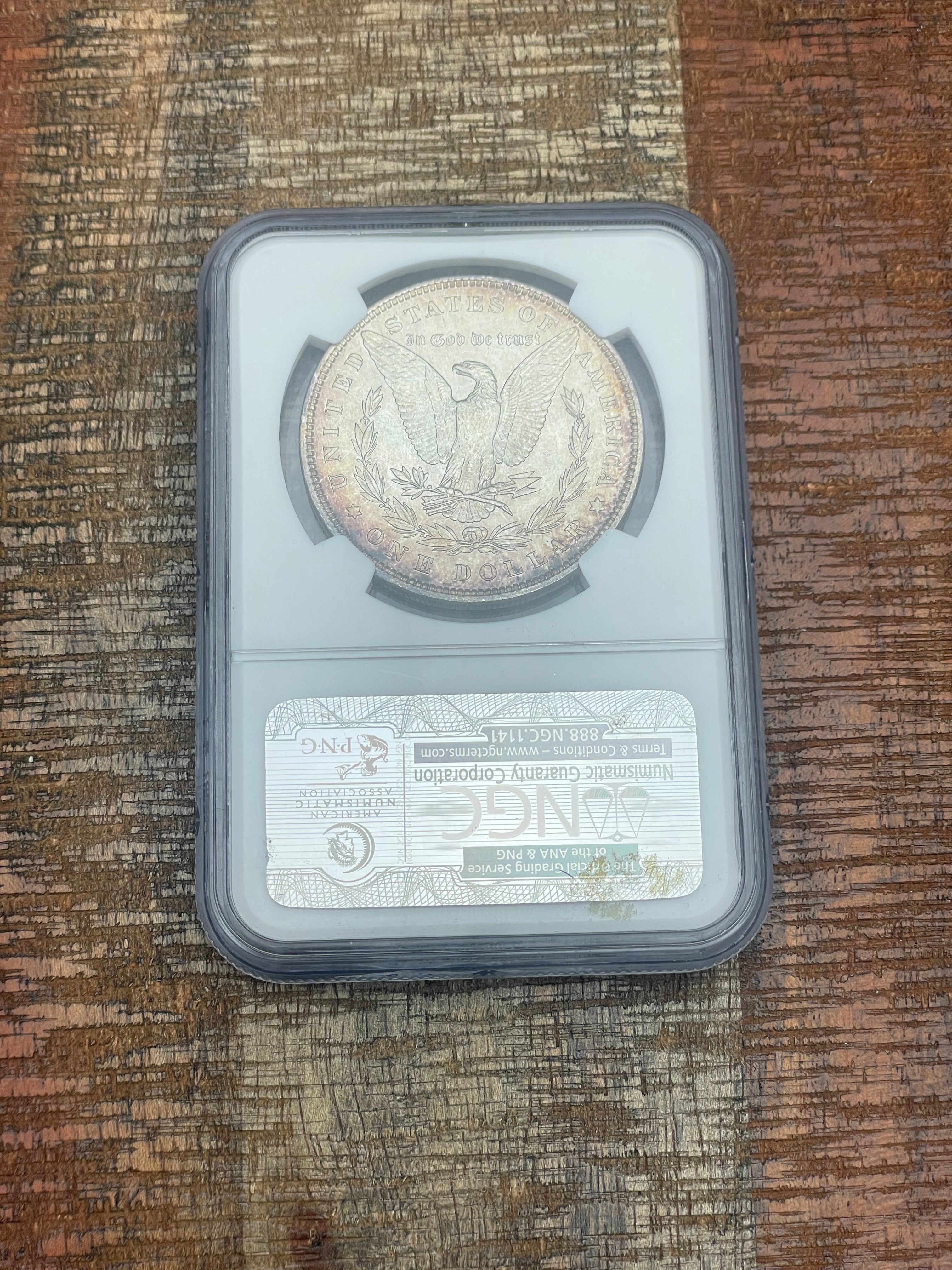 1898 $1 US Morgan Silver Dollar NGC MS65