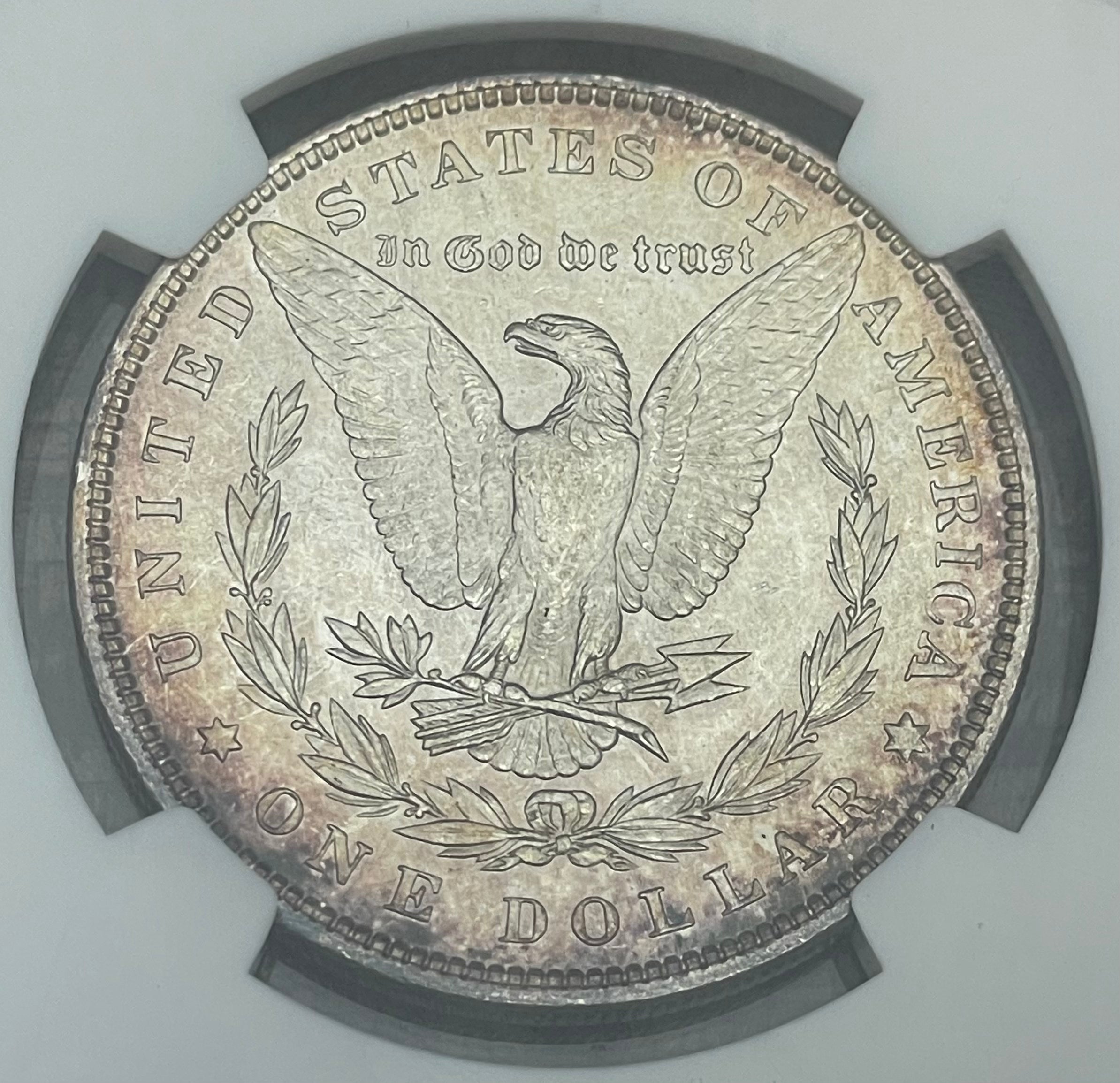 1898 $1 US Morgan Silver Dollar NGC MS65