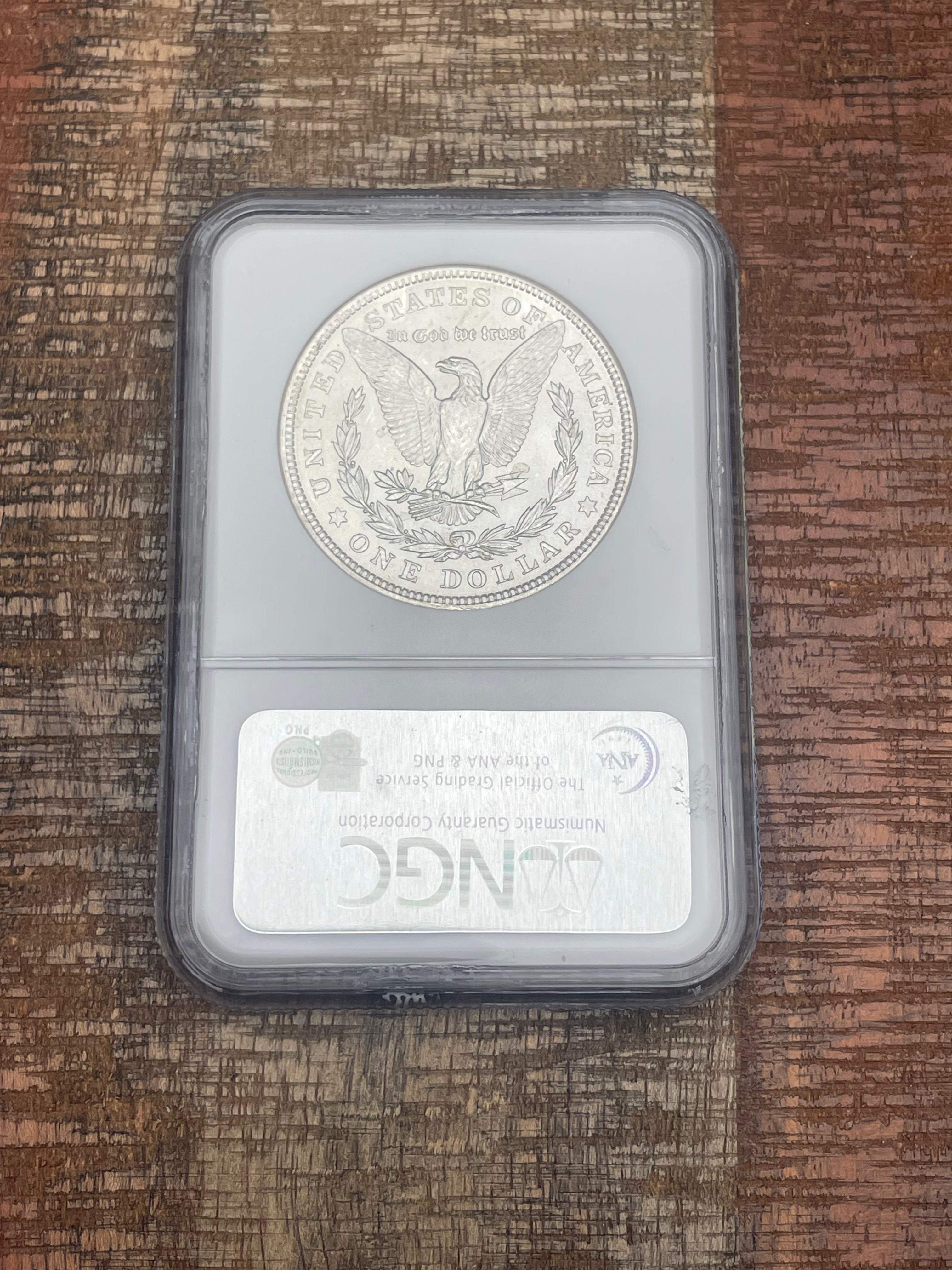 1921 $1 US Morgan Silver Dollar NGC MS63