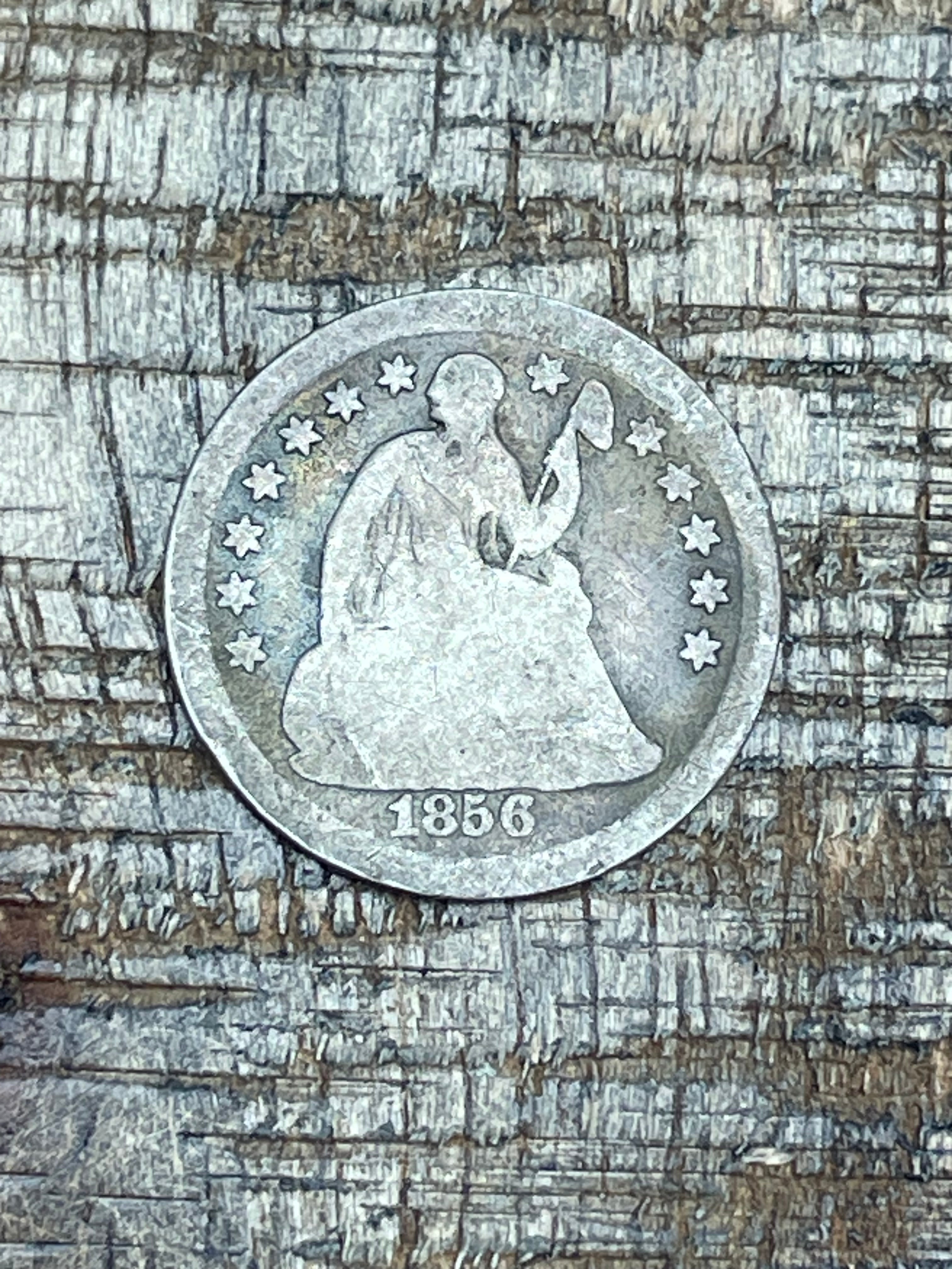 1856 H10C US Half Dime