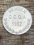 1962 C.C.O.A. 1st President George Washington Member Token