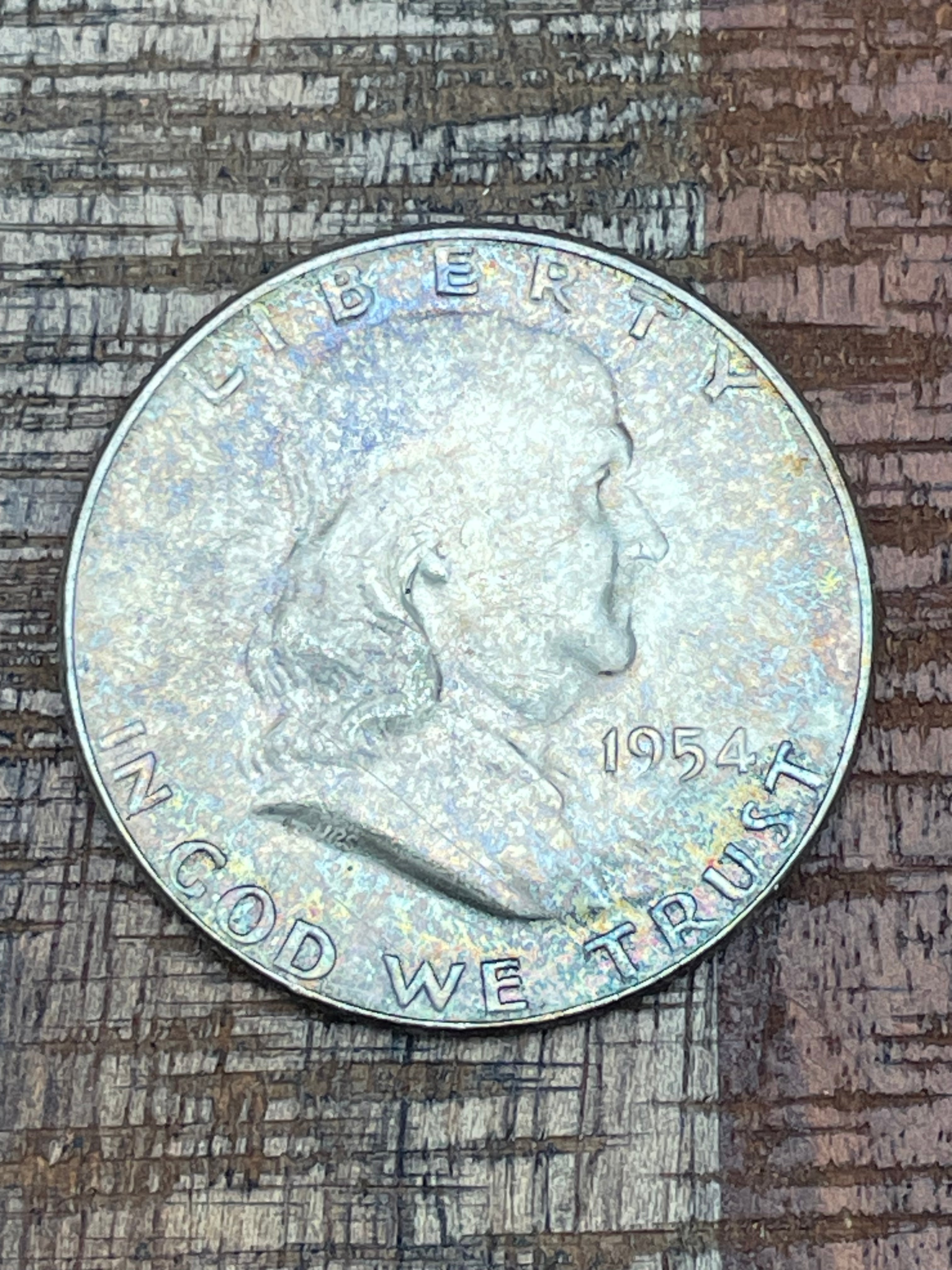 1954 50C US Franklin Half Dollar