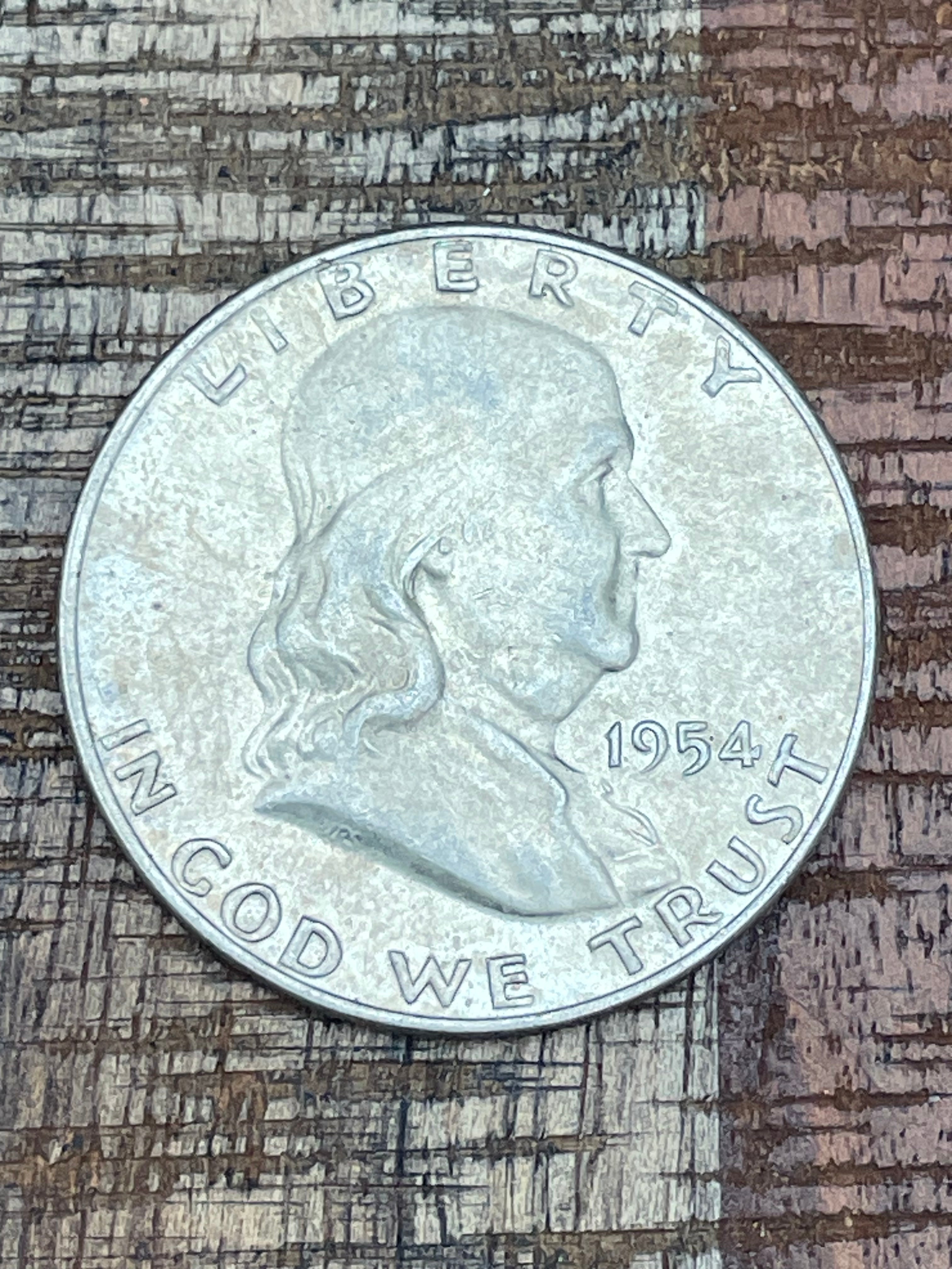 1954-D 50C US Franklin Half Dollar