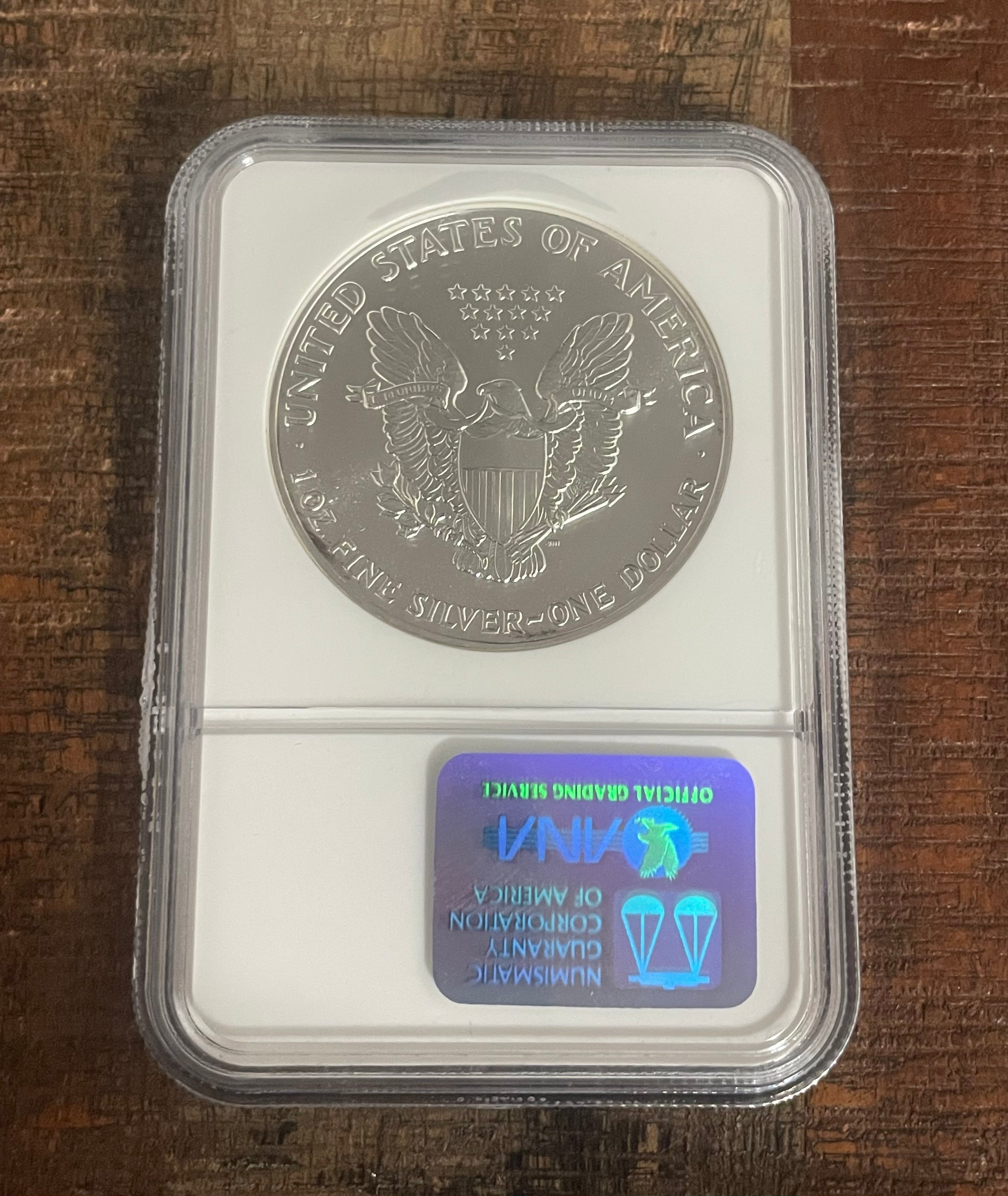 1988 $1 American Silver Eagle NGC graded MS69