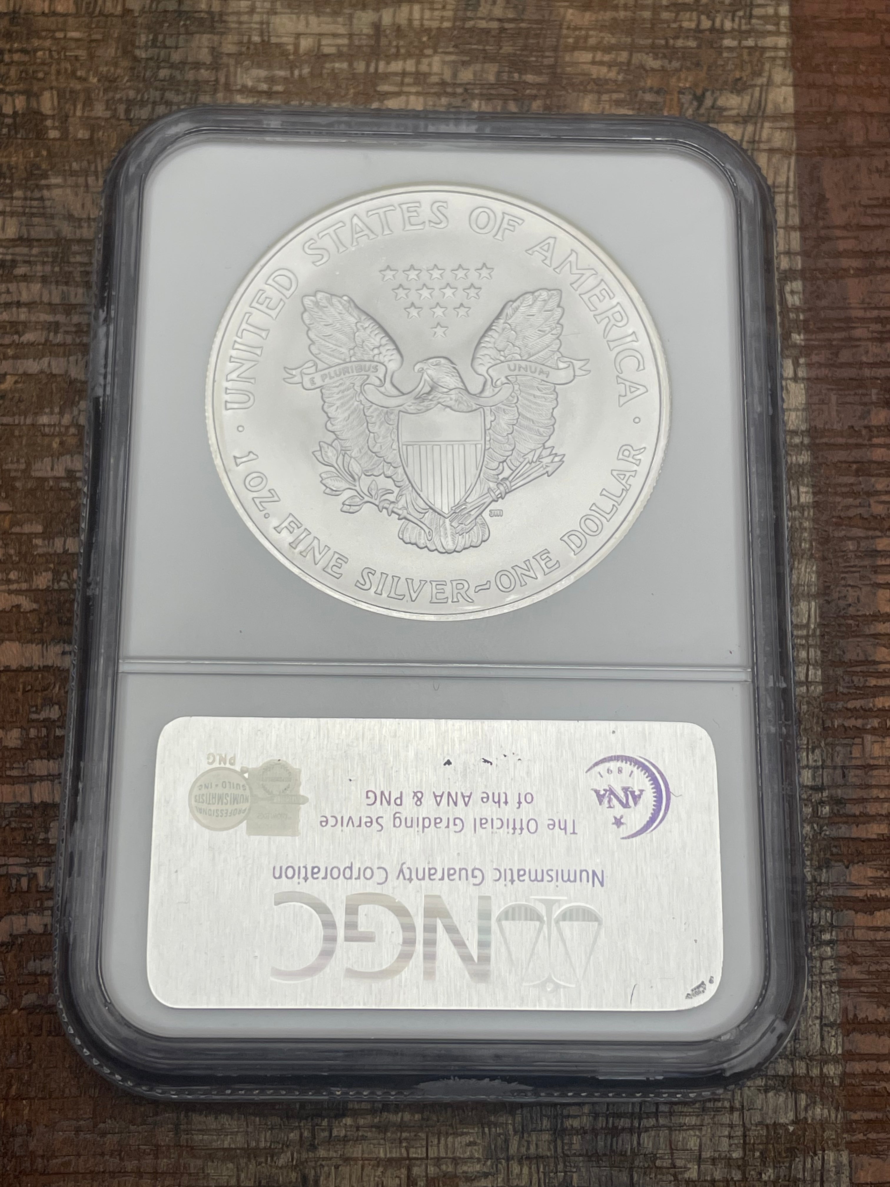 2005 $1 US American Silver Eagle NGC MS69