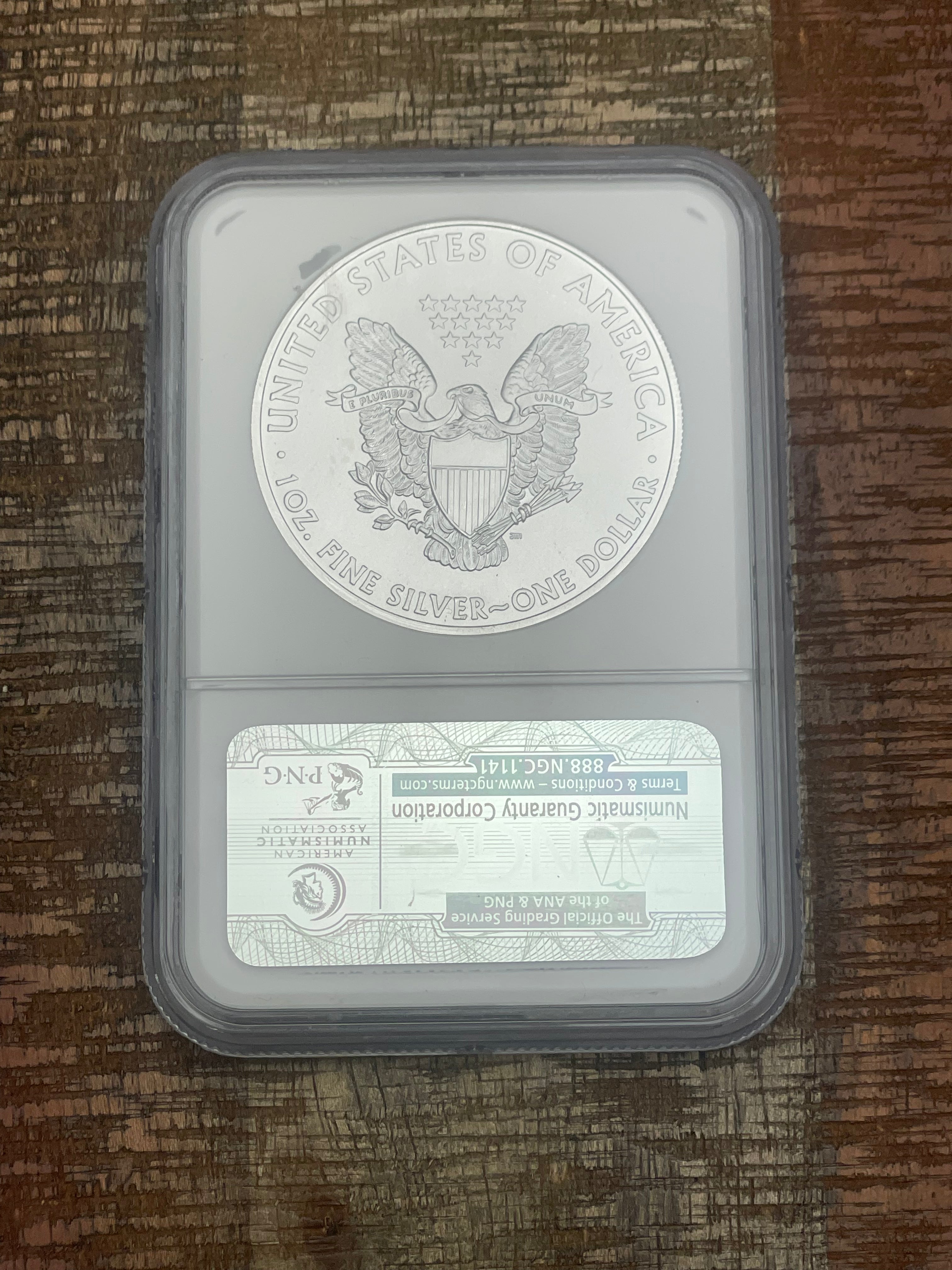 2009 $1 US American Silver Eagle NGC MS69 ~ Early Releases