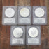 2011 American Silver Eagle 25th Anniversary Set ~ 5 Coin Set~ PCGS PF70DCAM & MS70 ~ First Strike ~ Mercanti Signed