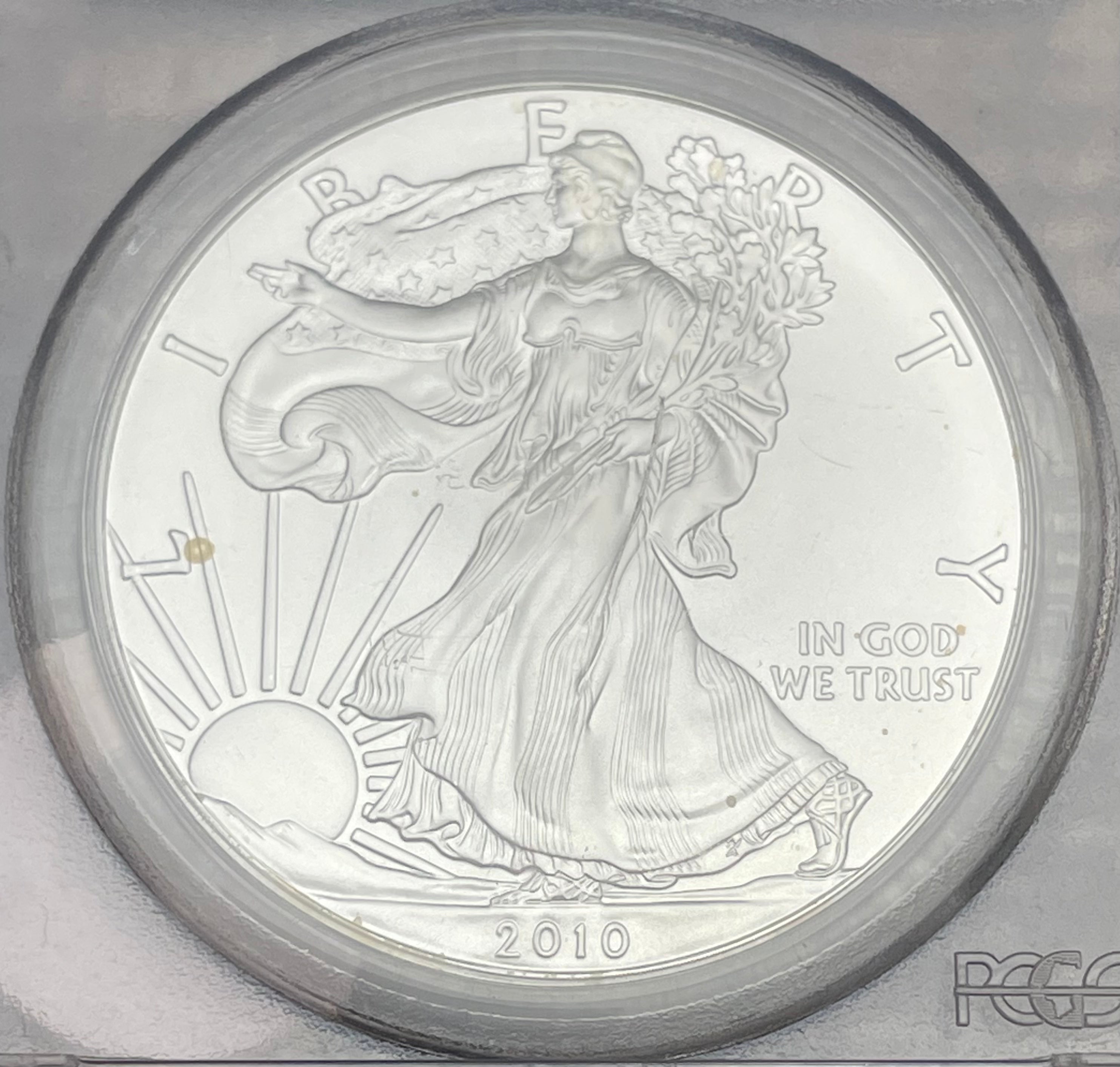 2010 $1 US Silver Eagle ~ PCGS MS69~First Strike