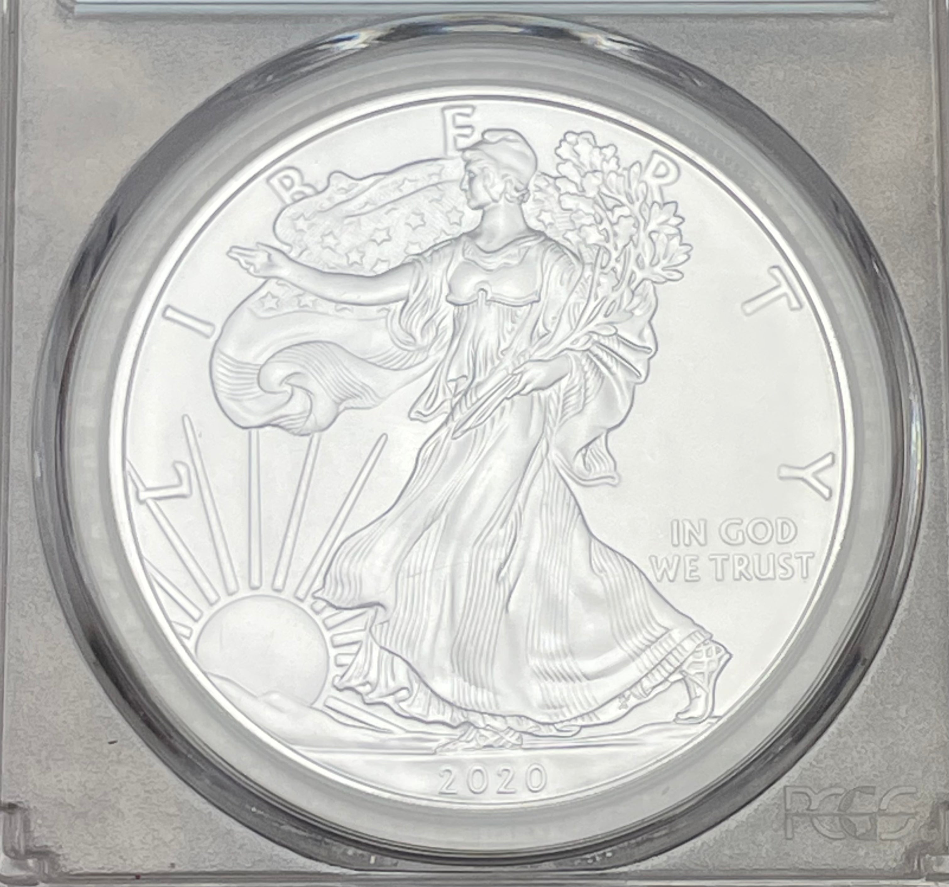2020 $1 US Silver Eagle ~ PCGS MS70~First Strike