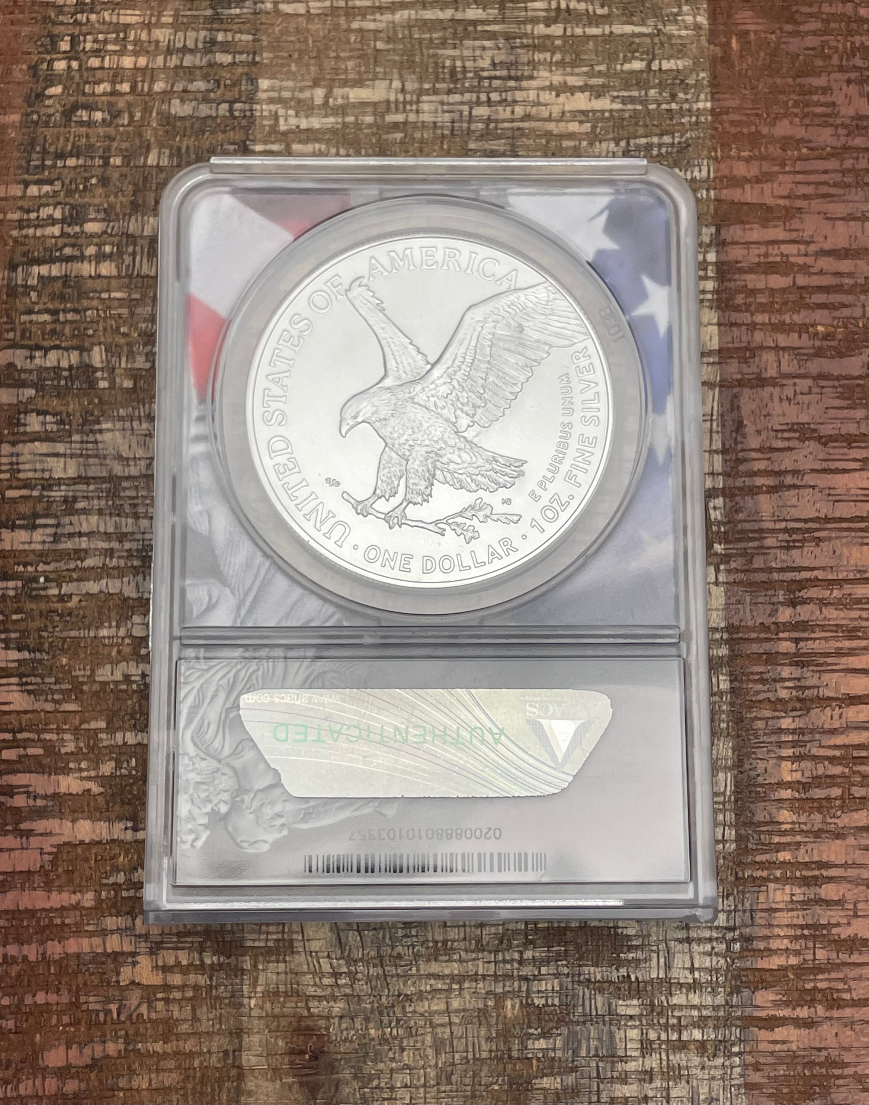 2022 US American Silver Eagle ~ ANACS MS70 ~ First Strike Coin