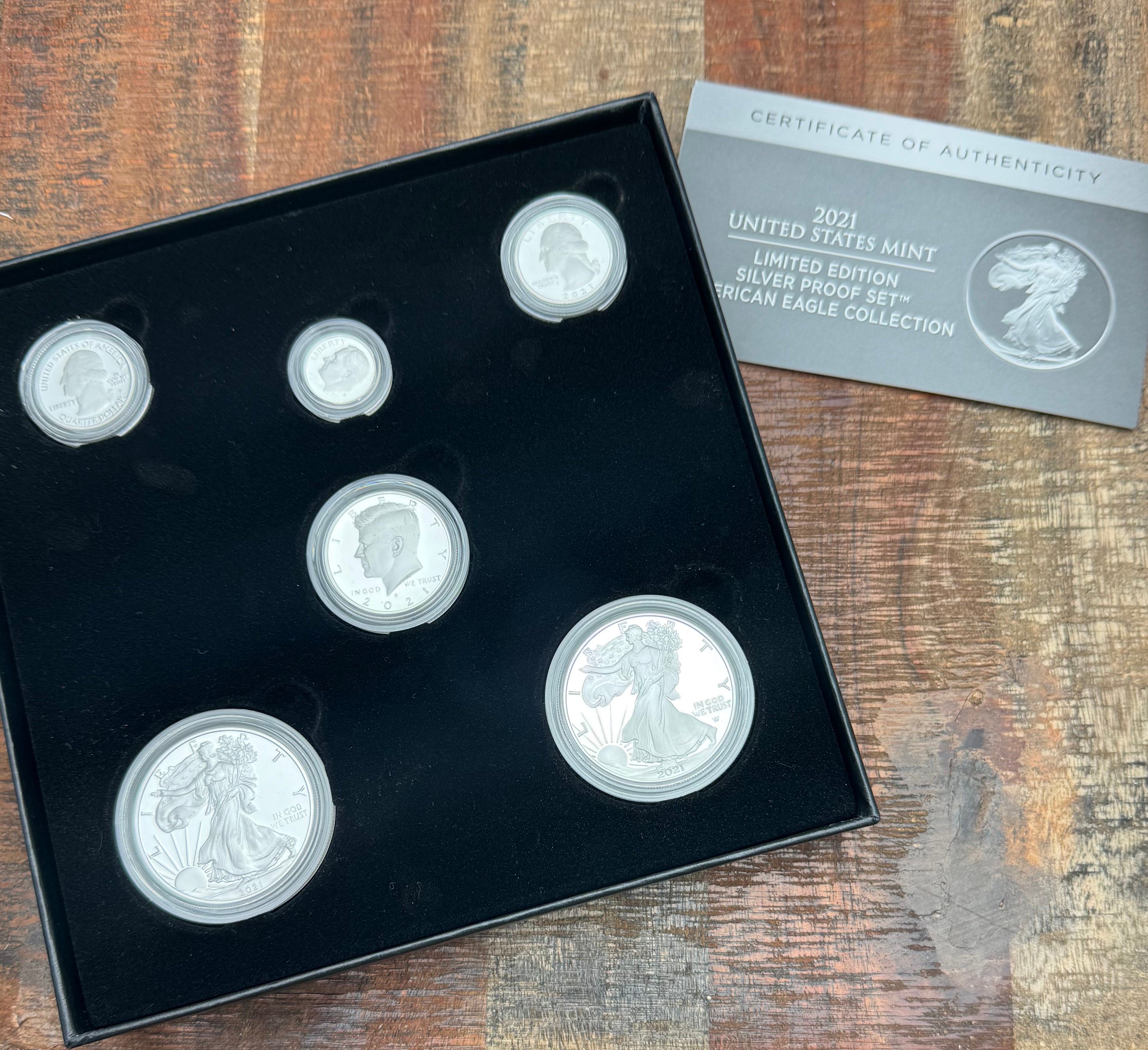 2021 United States Mint ~ Limited Edition Silver Proof Set American Eagle Collection
