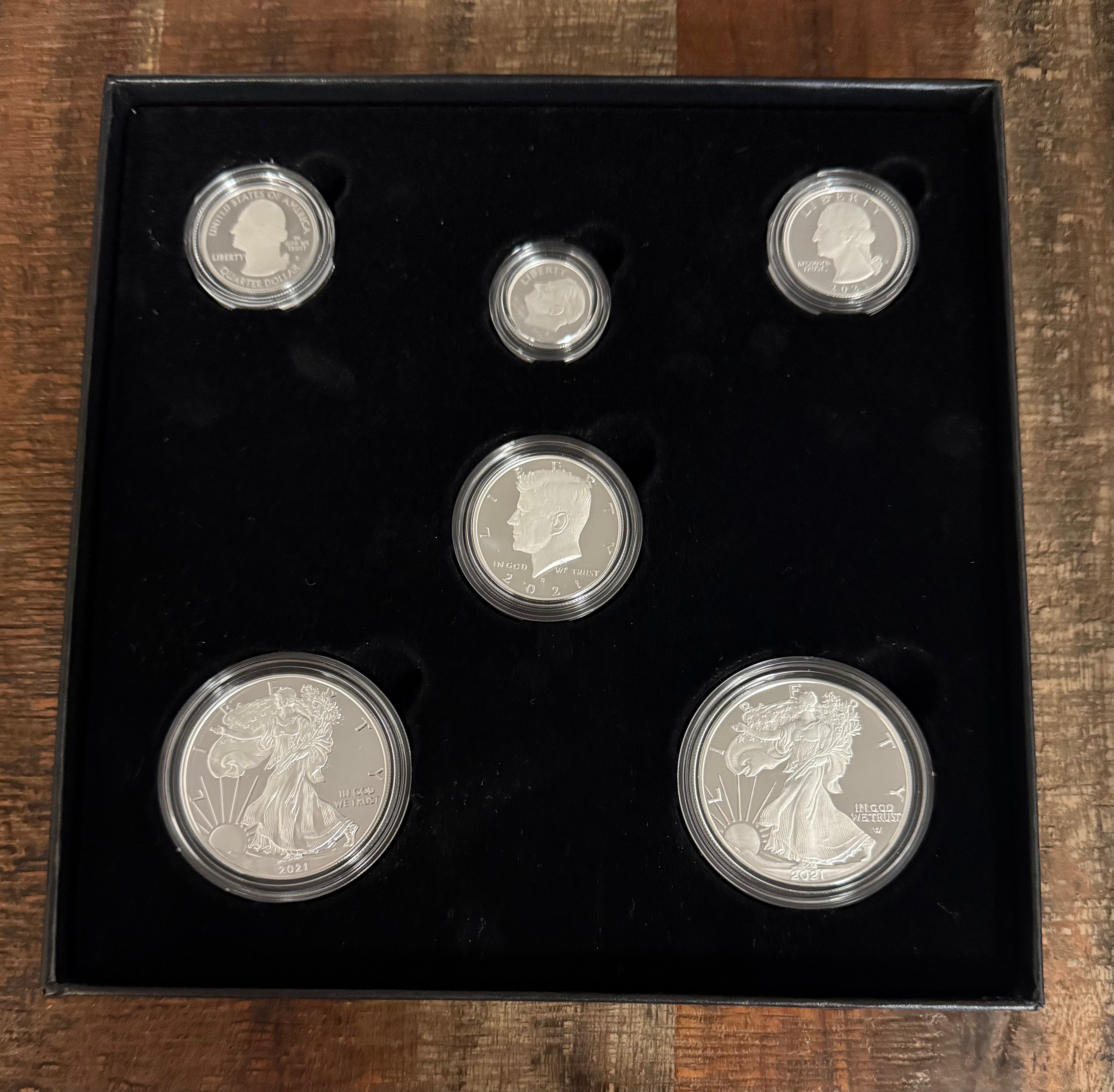 2021 United States Mint ~ Limited Edition Silver Proof Set American Eagle Collection
