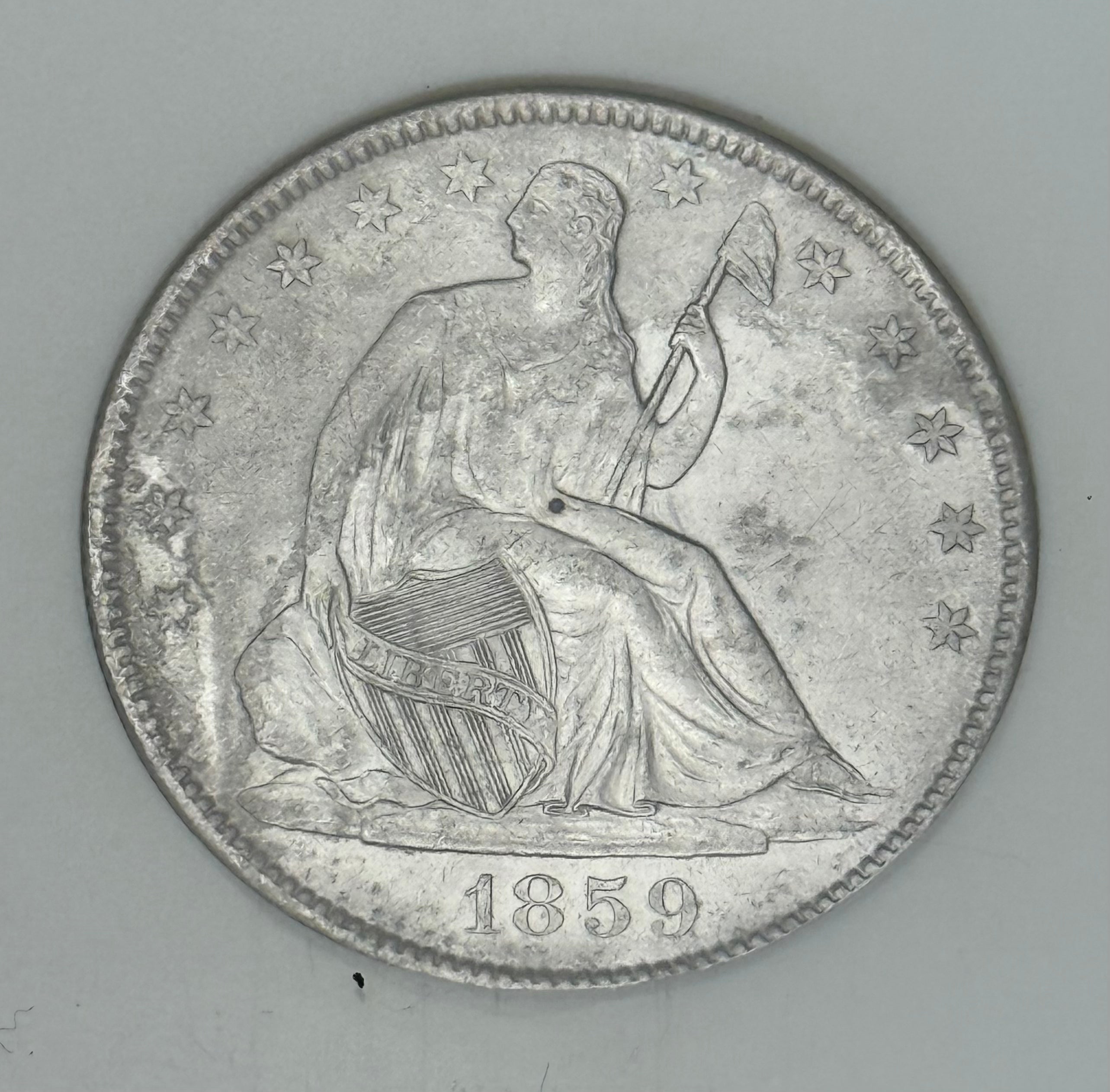 1859-O 50C Seated Liberty Half Dollar NGC Certified Shipwreck Effect ~ SS Republic Shipwreck