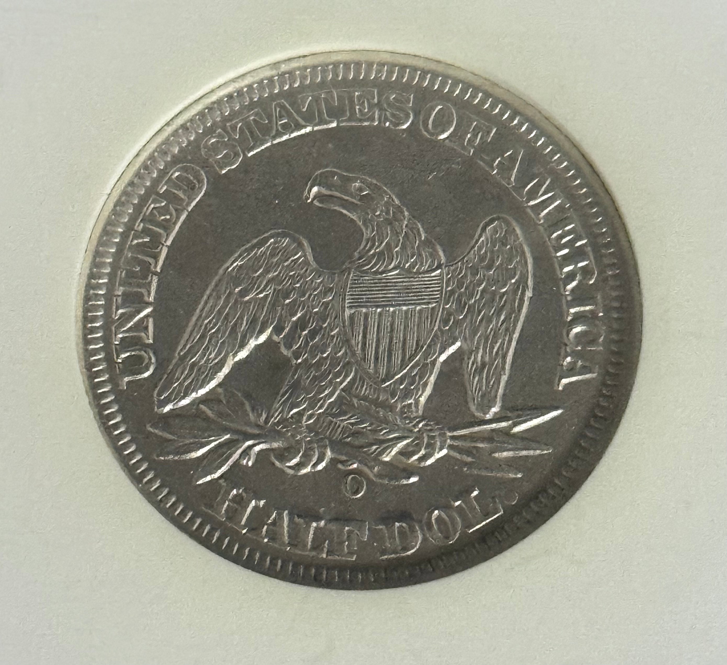 1855-O Arrows 50C Seated Liberty Half Dollar NGC Certified 1855-O Arrows 50C Seated Liberty Half Dollar NGC Certified