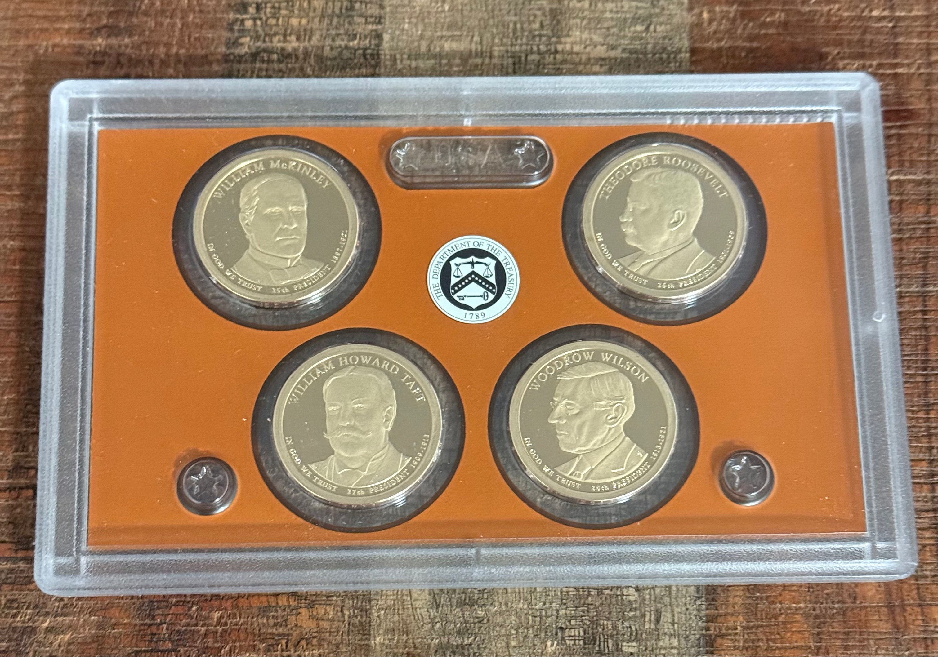 2013-S Presidential Dollar Proof Set in OGP with COA