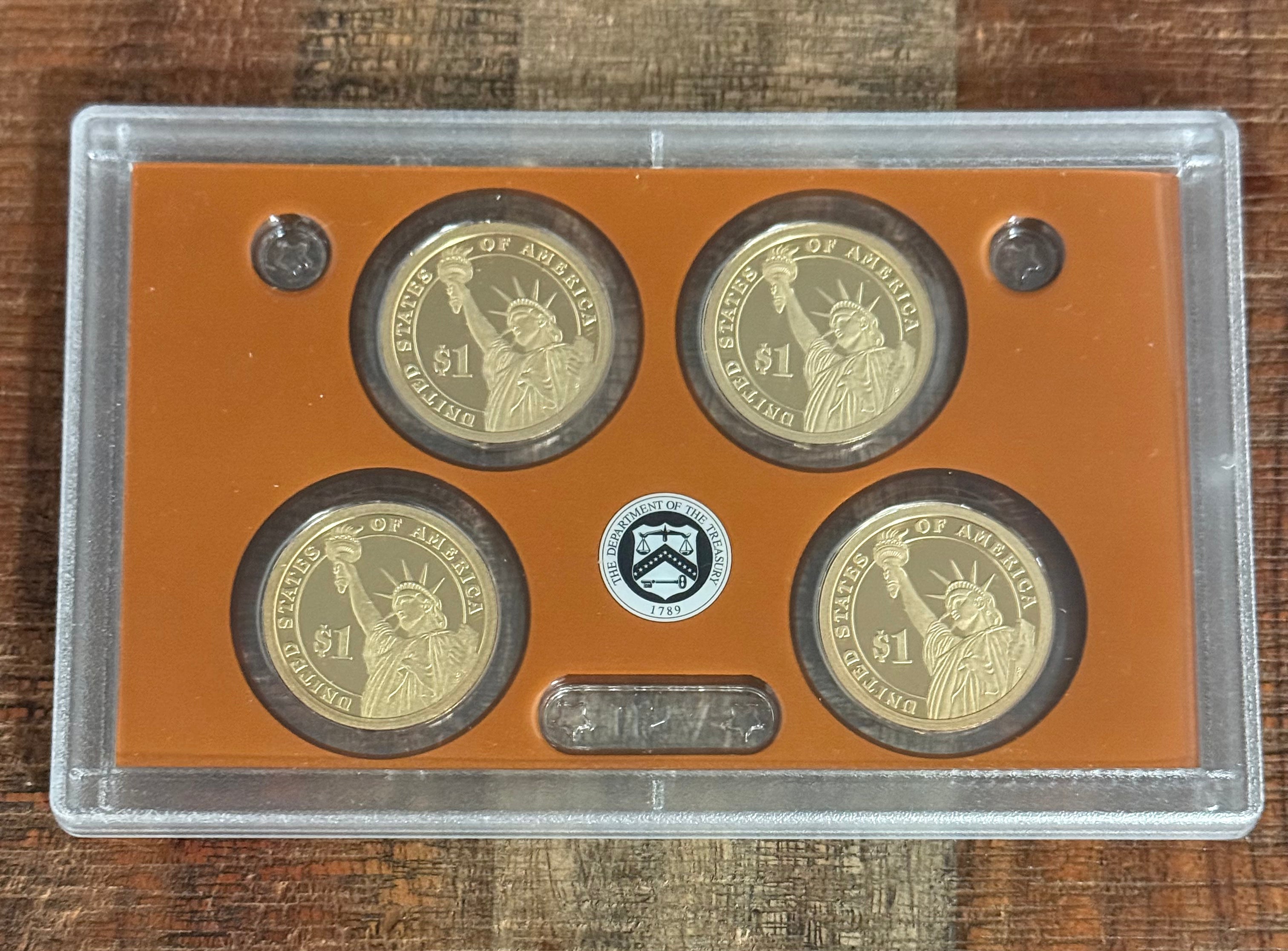 2013-S Presidential Dollar Proof Set in OGP with COA