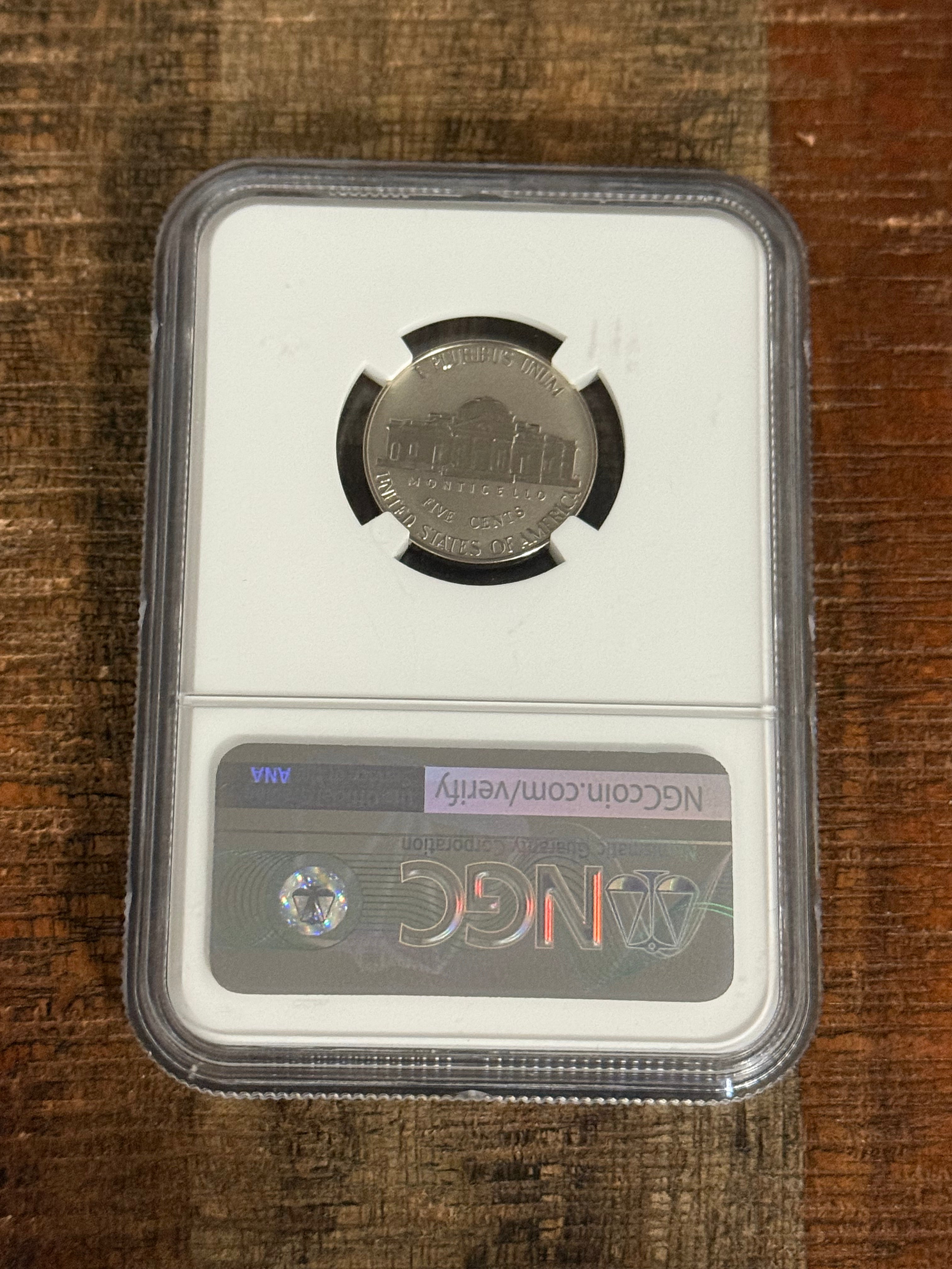 2020-W 5C Jefferson Nickel ~ Reverse Proof ~ Early Release ~ NGC Reverse PF69