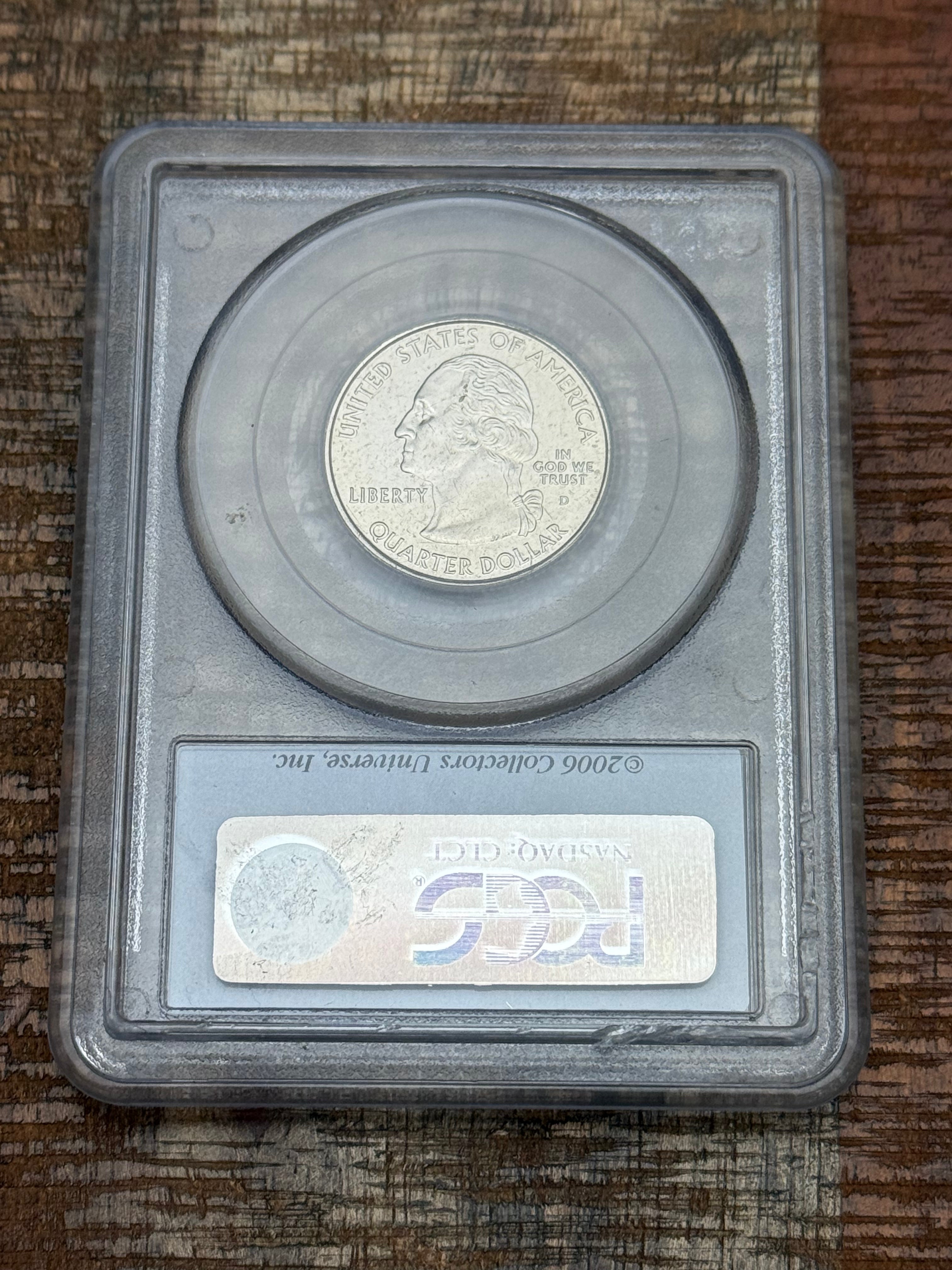2006-D US 25c South Dakota State Quarter ~ PCGS MS68 ~ Satin Finish