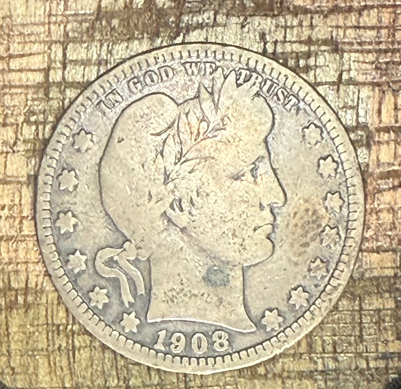 1908-S 25C US Barber Quarter