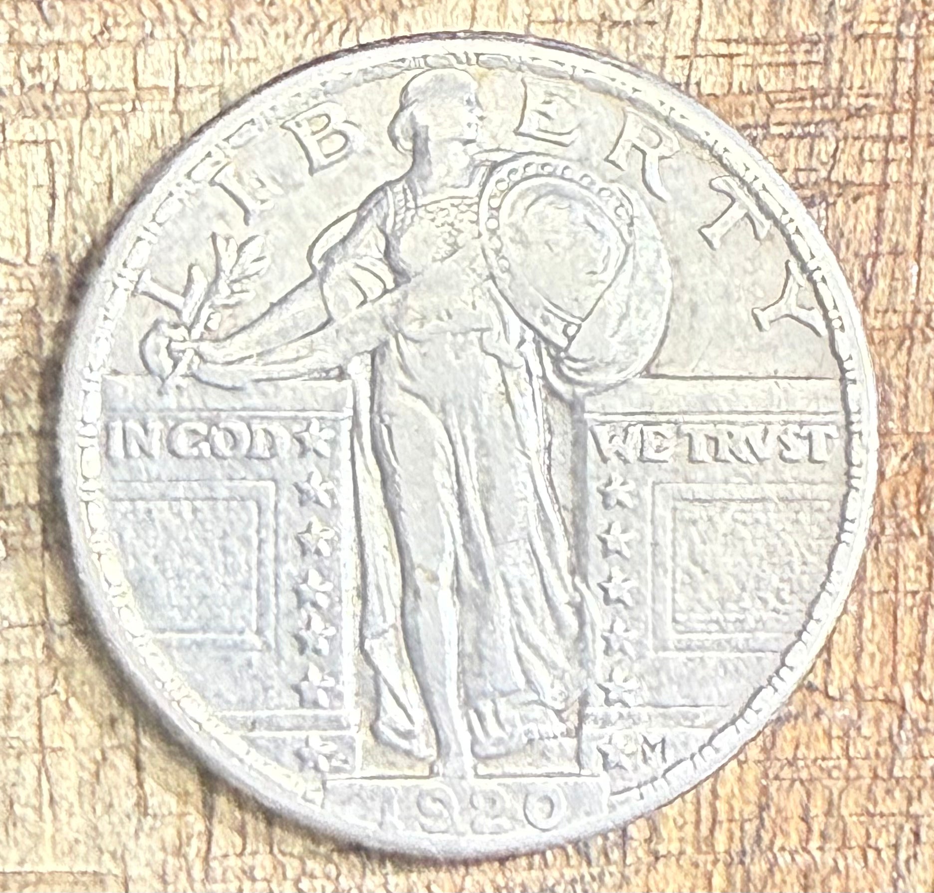 1920 25C US Standing Liberty Quarter