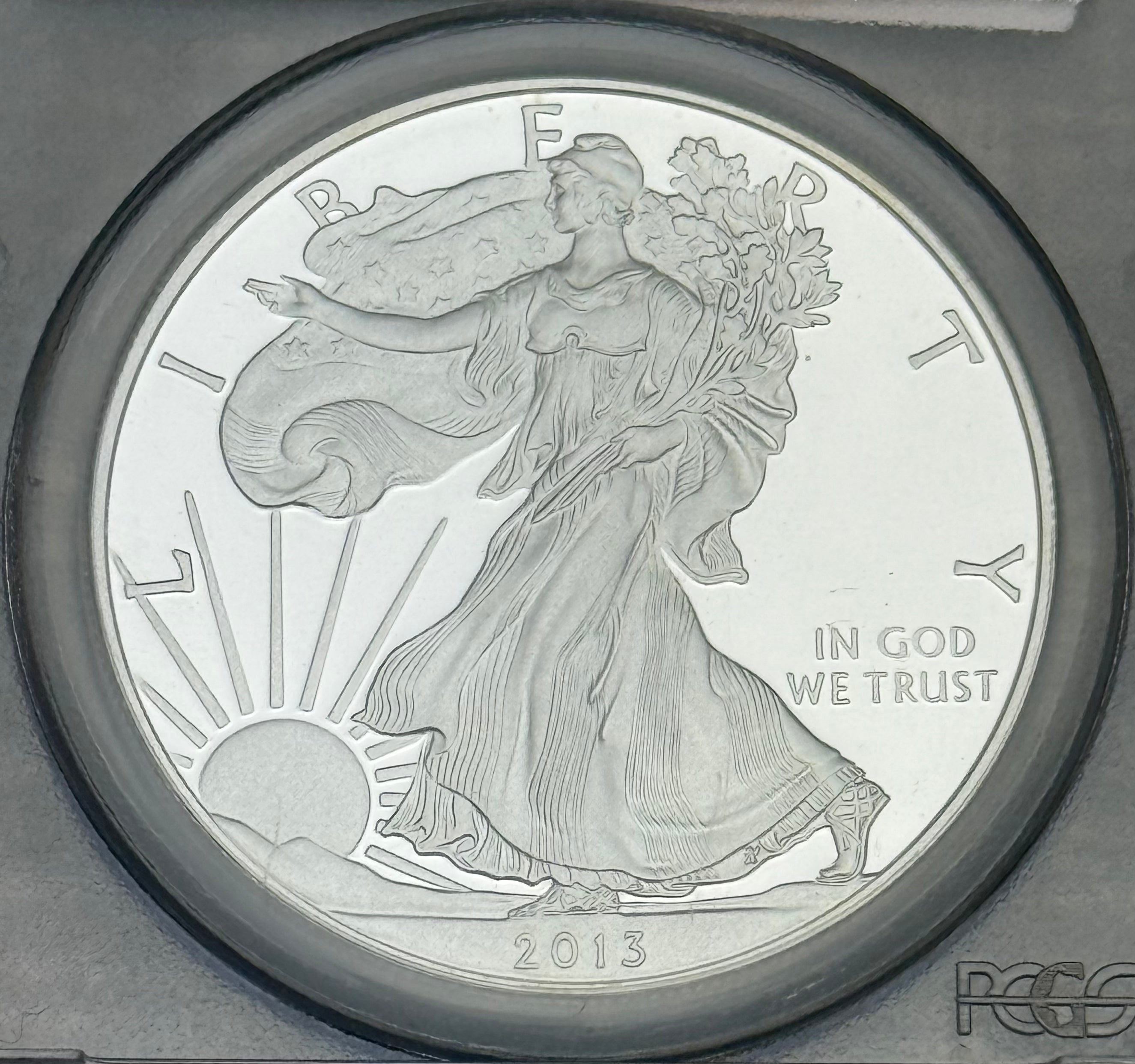 2013-W $1 US American Proof Silver Eagle  ~ PCGS PF70 DCAM ~ First Strike