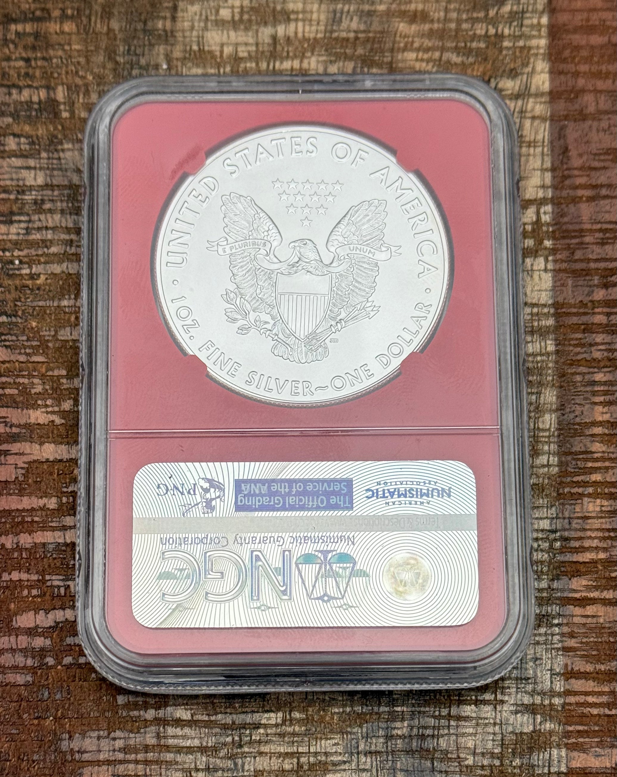 2016 $1 American Silver Eagle ~ NGC MS70 ~ First Day of Issue ~ 30th Anniversary