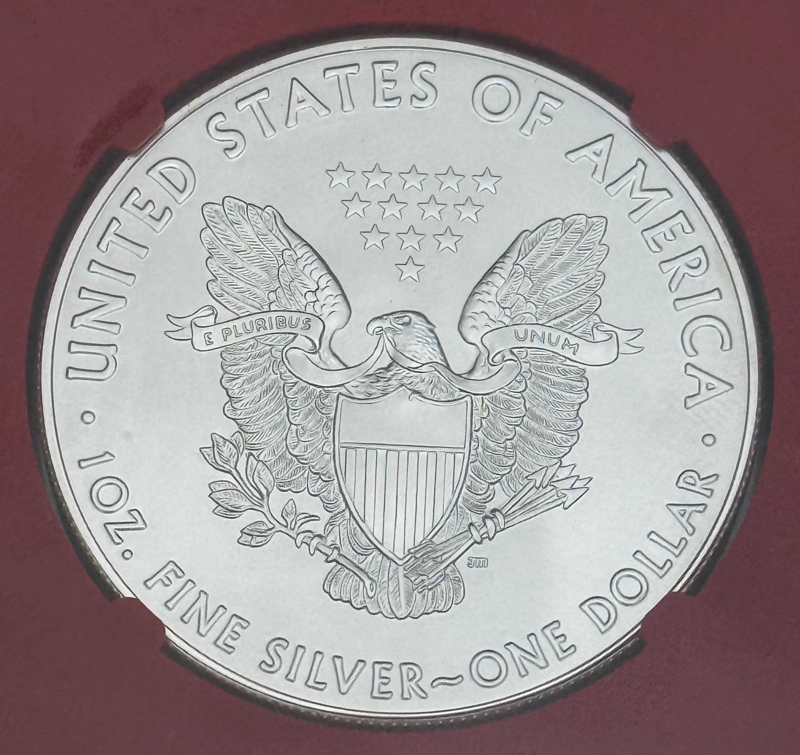 2016 $1 American Silver Eagle ~ NGC MS70 ~ First Day of Issue ~ 30th Anniversary