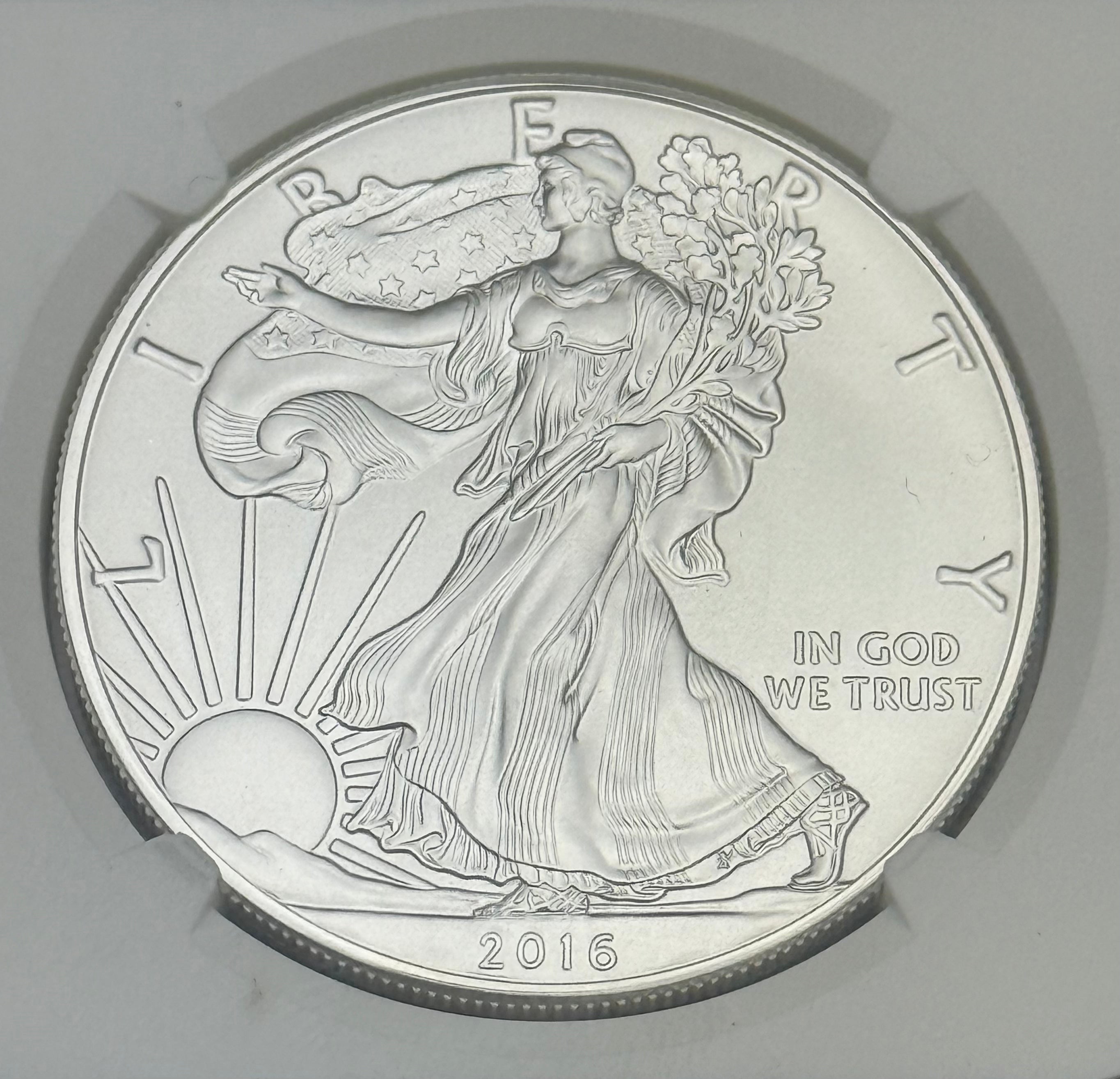 2016 $1 American Silver Eagle ~ NGC MS70 ~ First Day of Issue ~ 30th Anniversary