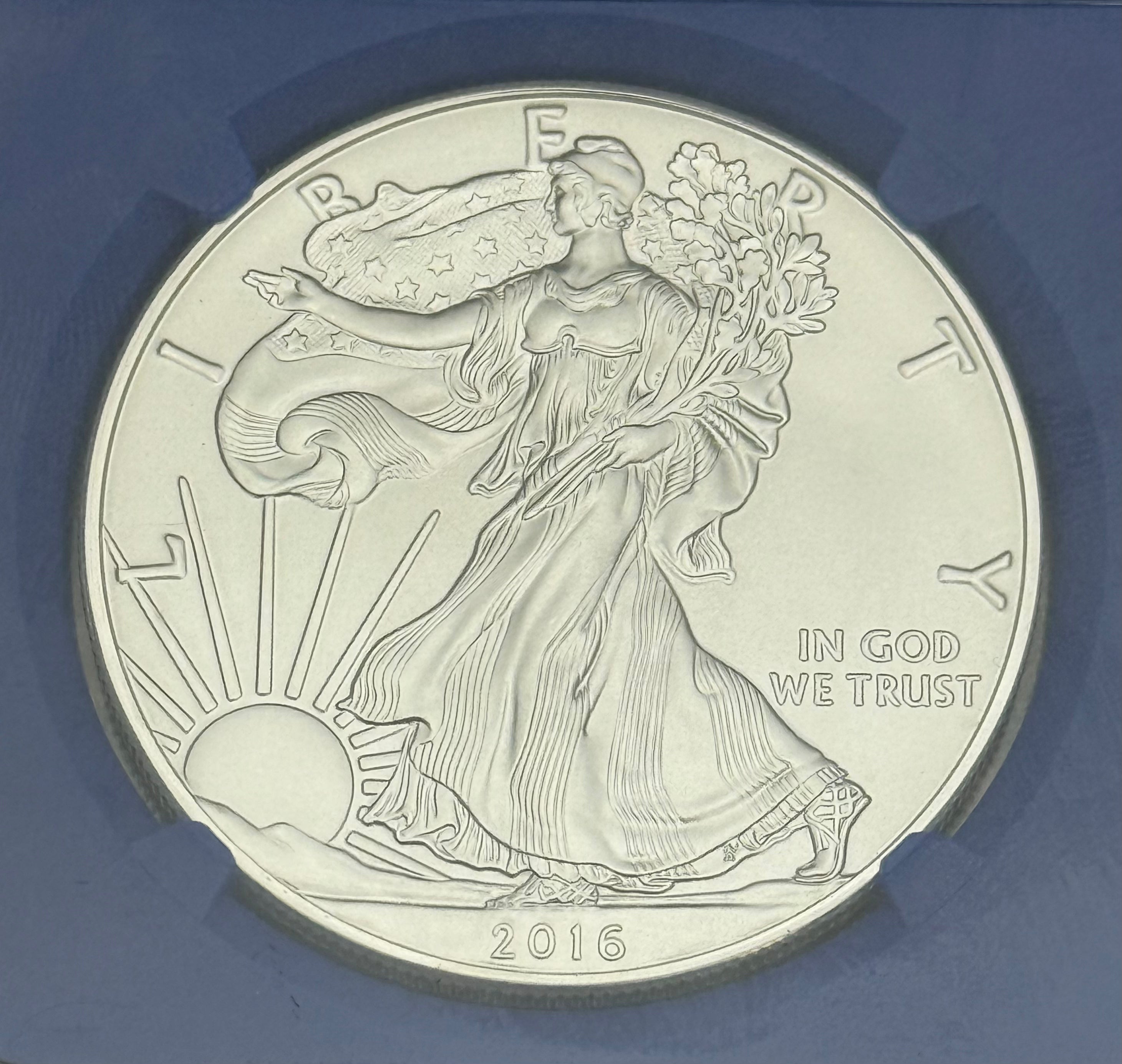 2016 $1 American Silver Eagle ~ NGC MS70 ~ First Day of Issue ~ Struck at the West Point Mint-NY ~ 30th Anniversary