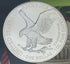 2021 $1 US American Silver Eagle, Eagle Landing T-2, FDOI, NGC MS69, Trump 45th Label President