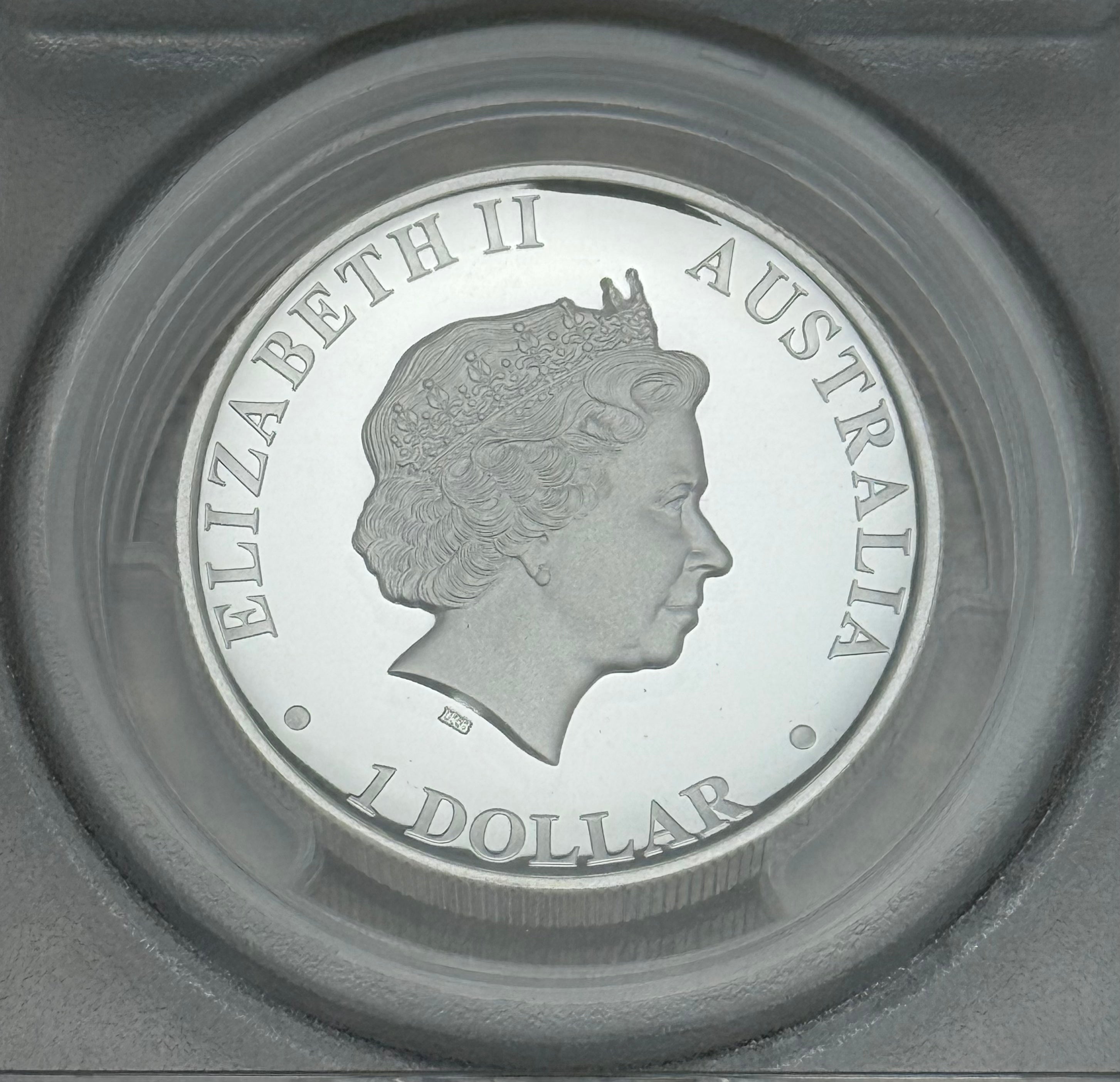 2015 $1 Australia Kangaroo ~ High Relief ~ PCGSPF69 DCAM