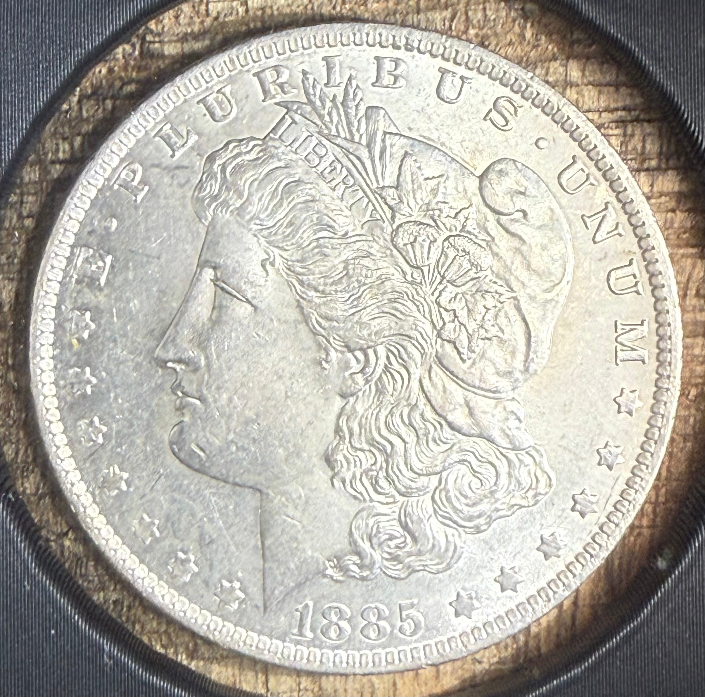 1885-O $1 US Morgan Silver Dollar