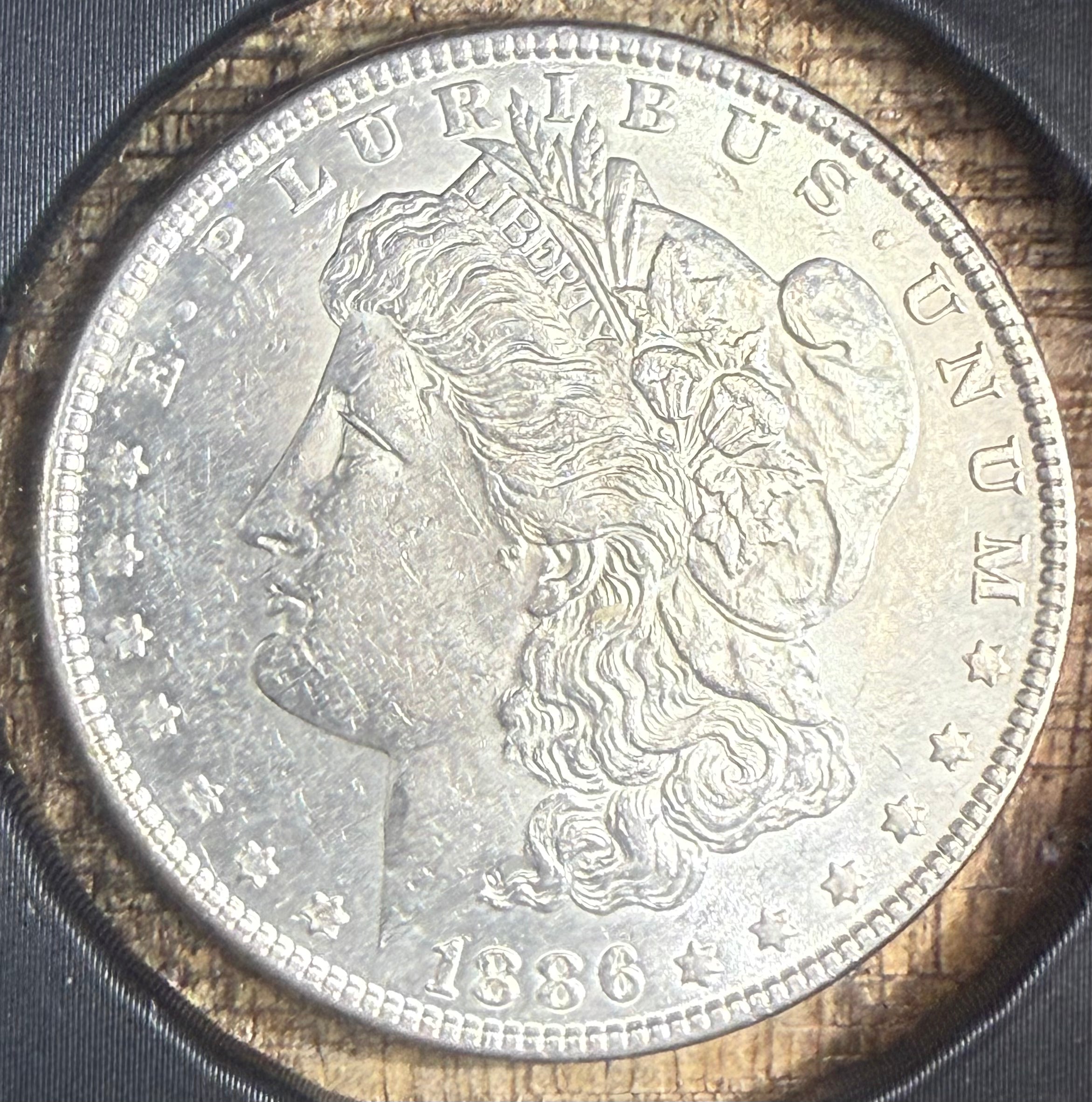 1886 $1 US Morgan Silver Dollar
