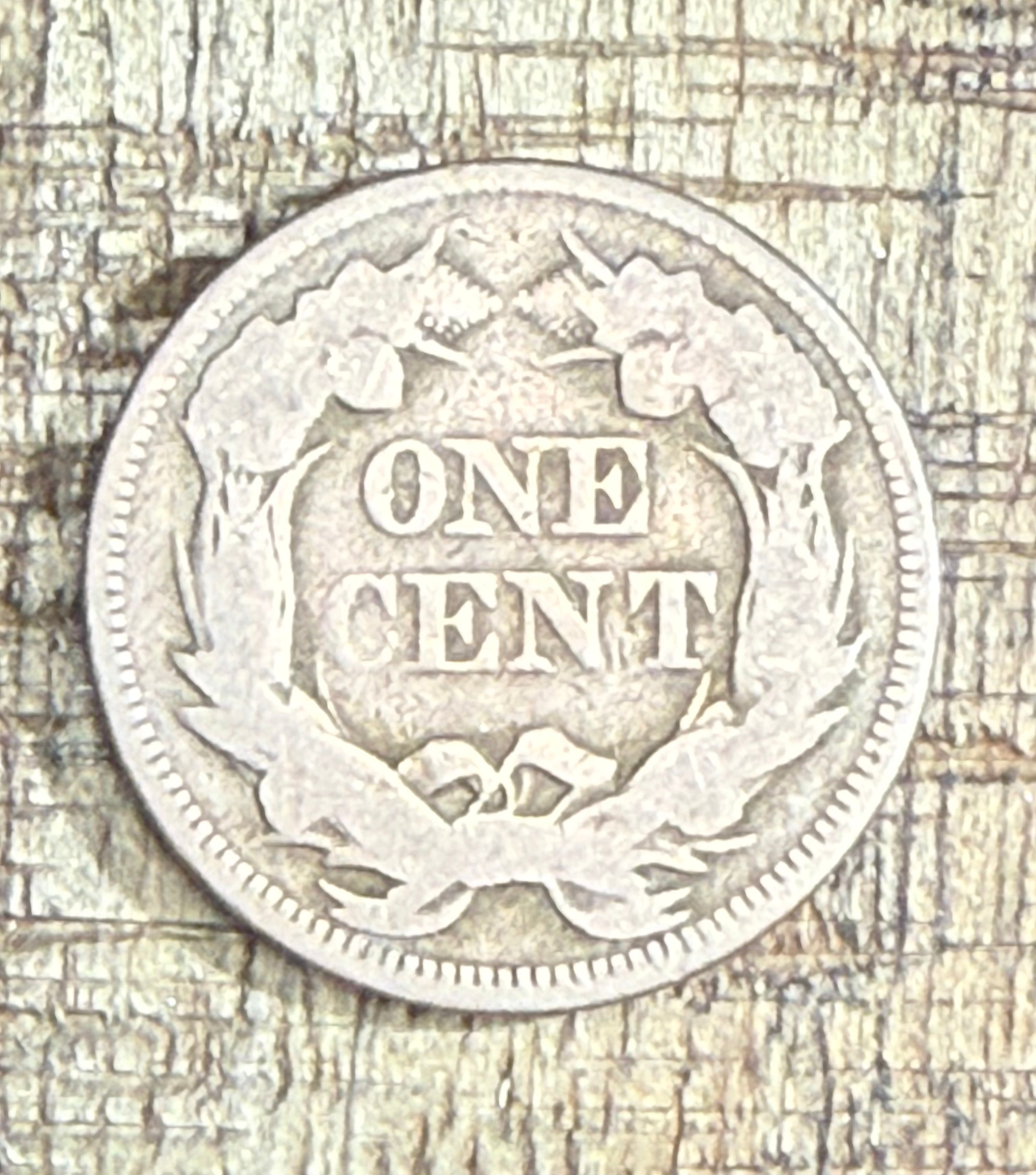 1857 ~ 1c US Flying Cent