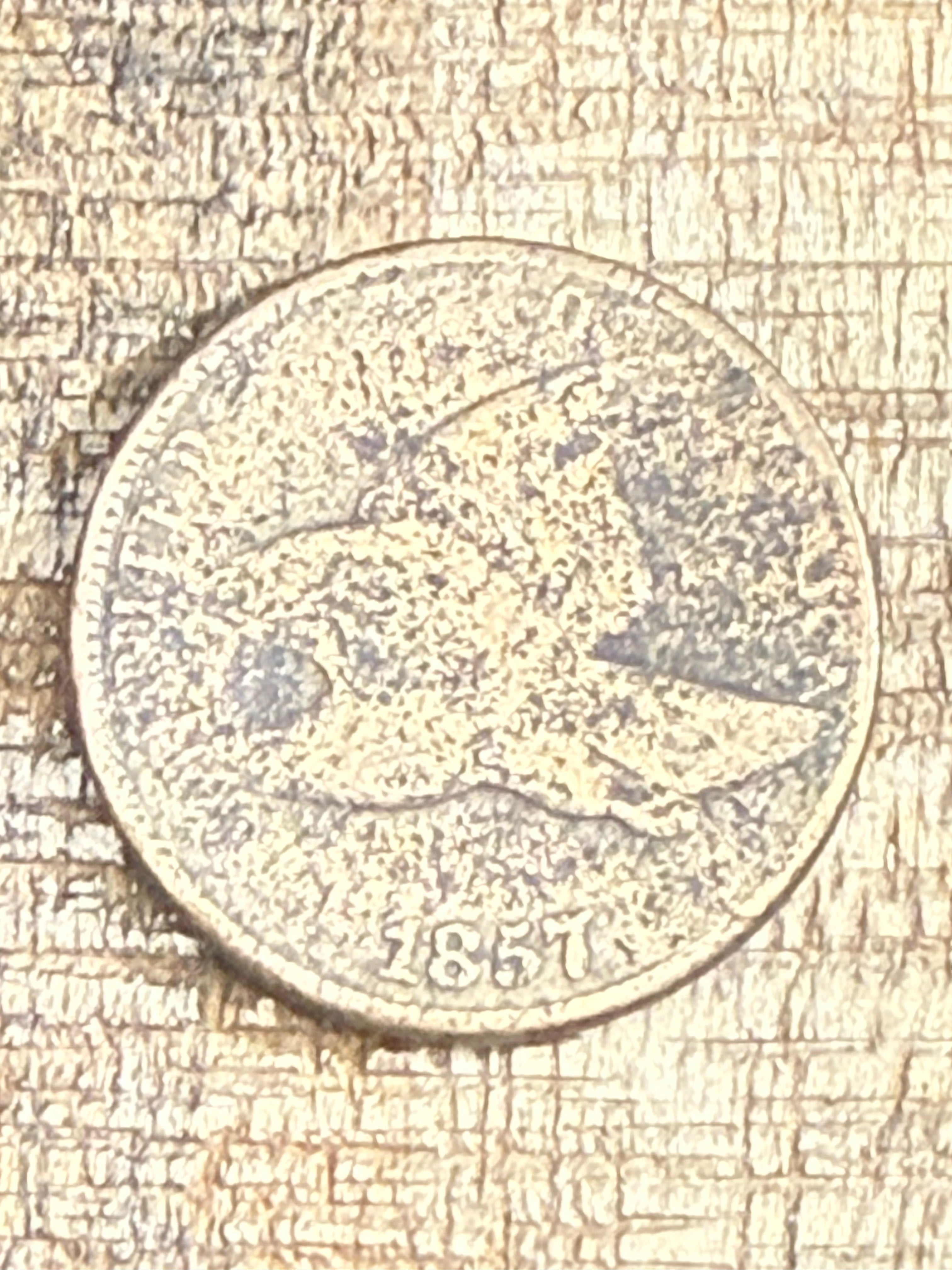 1857 ~ 1c US Flying Cent