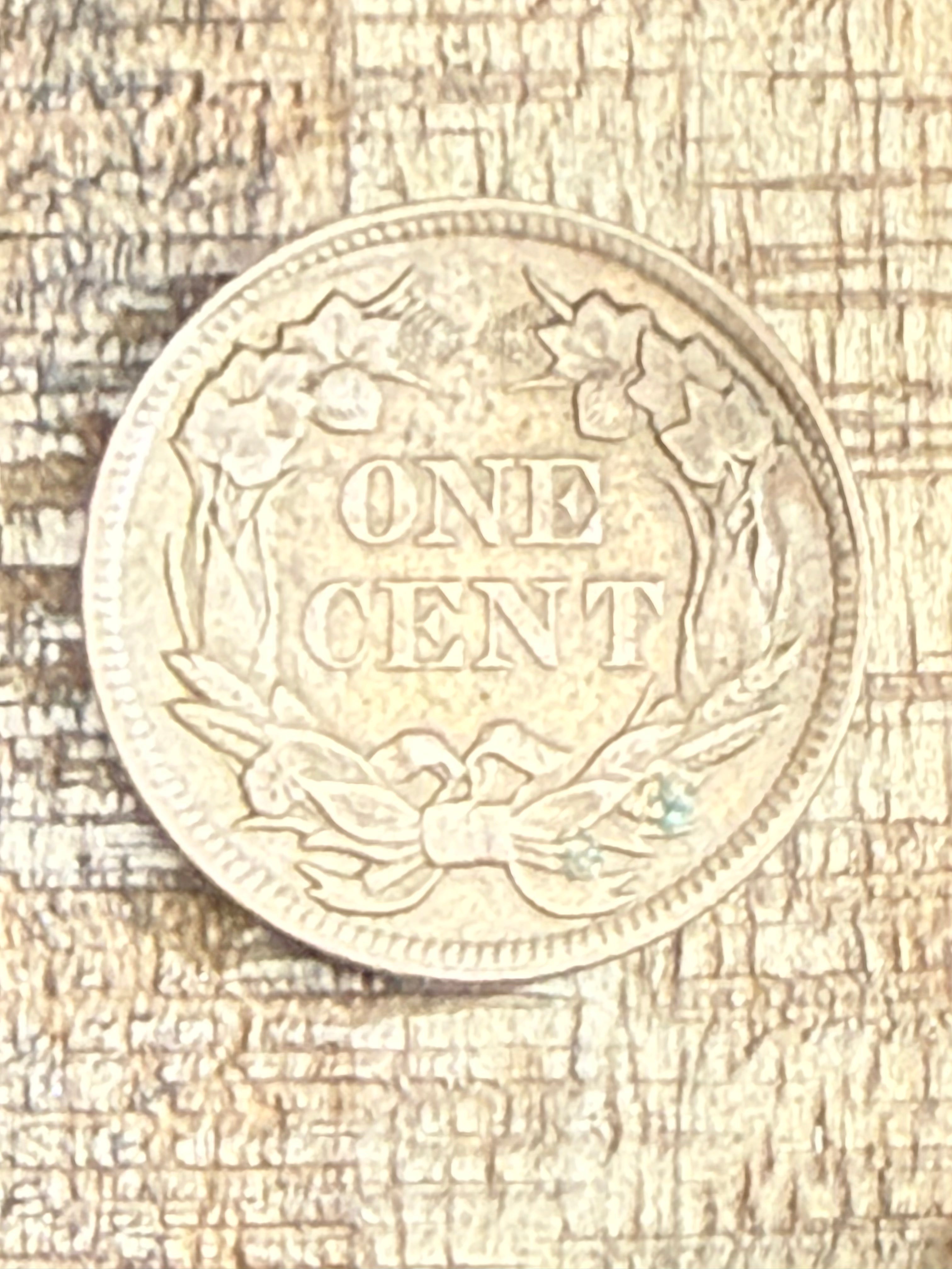 1857 ~ 1c US Flying Cent