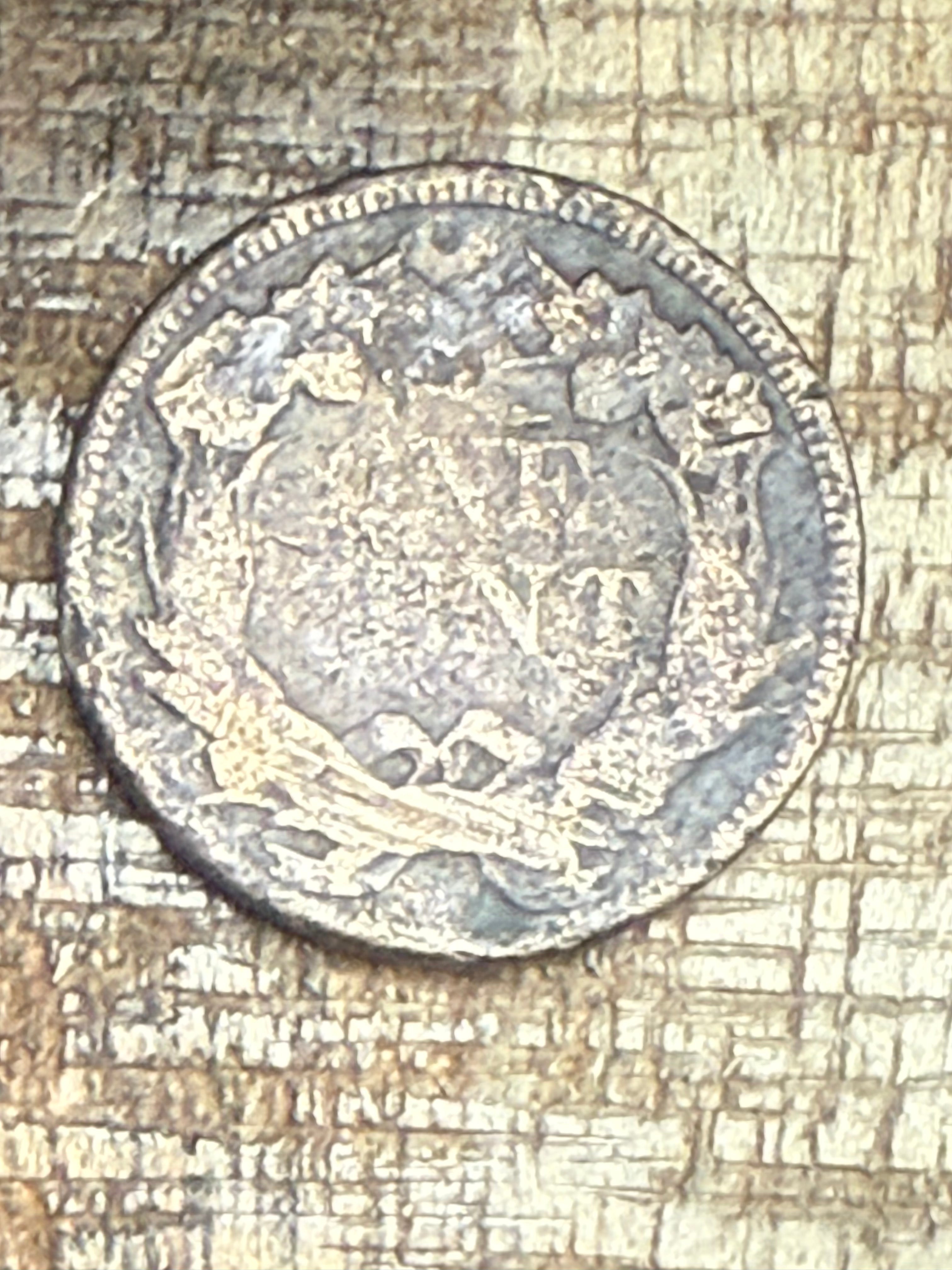 1858 1c Flying Cent