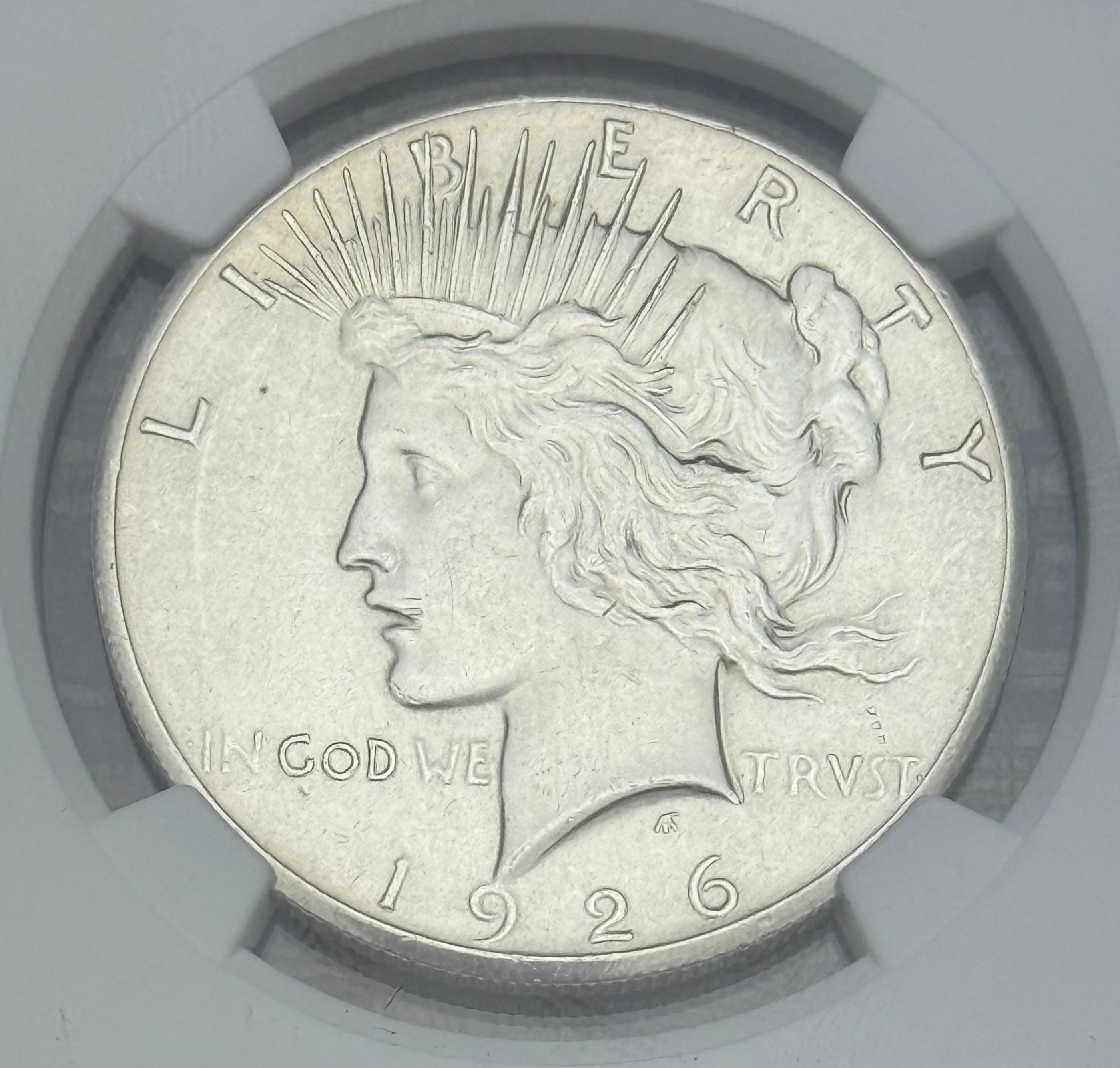 1926 $1 US Silver Peace Dollar ~ NGC UNC  Details-Cleaned