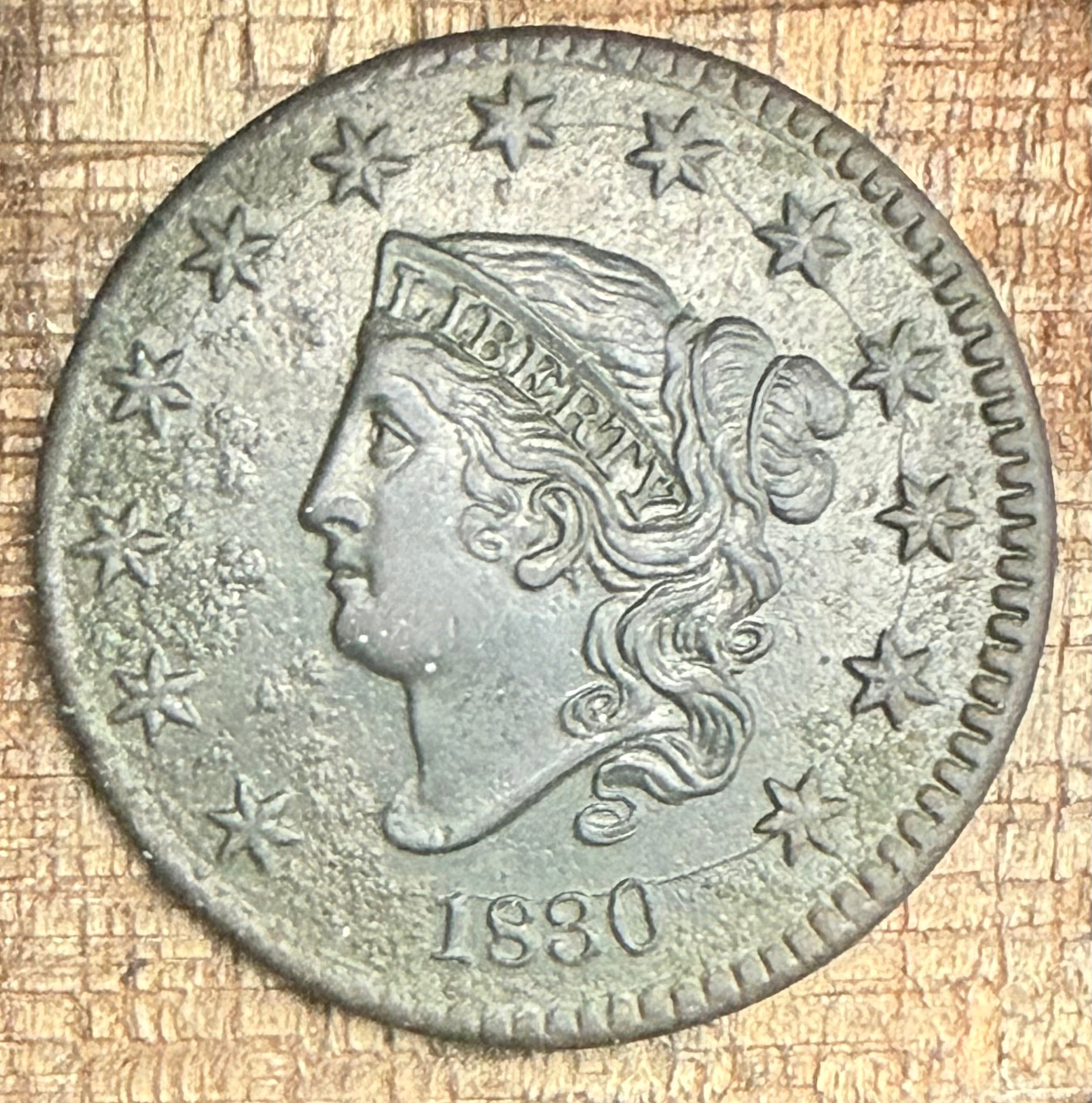 1830 1C Large Cent