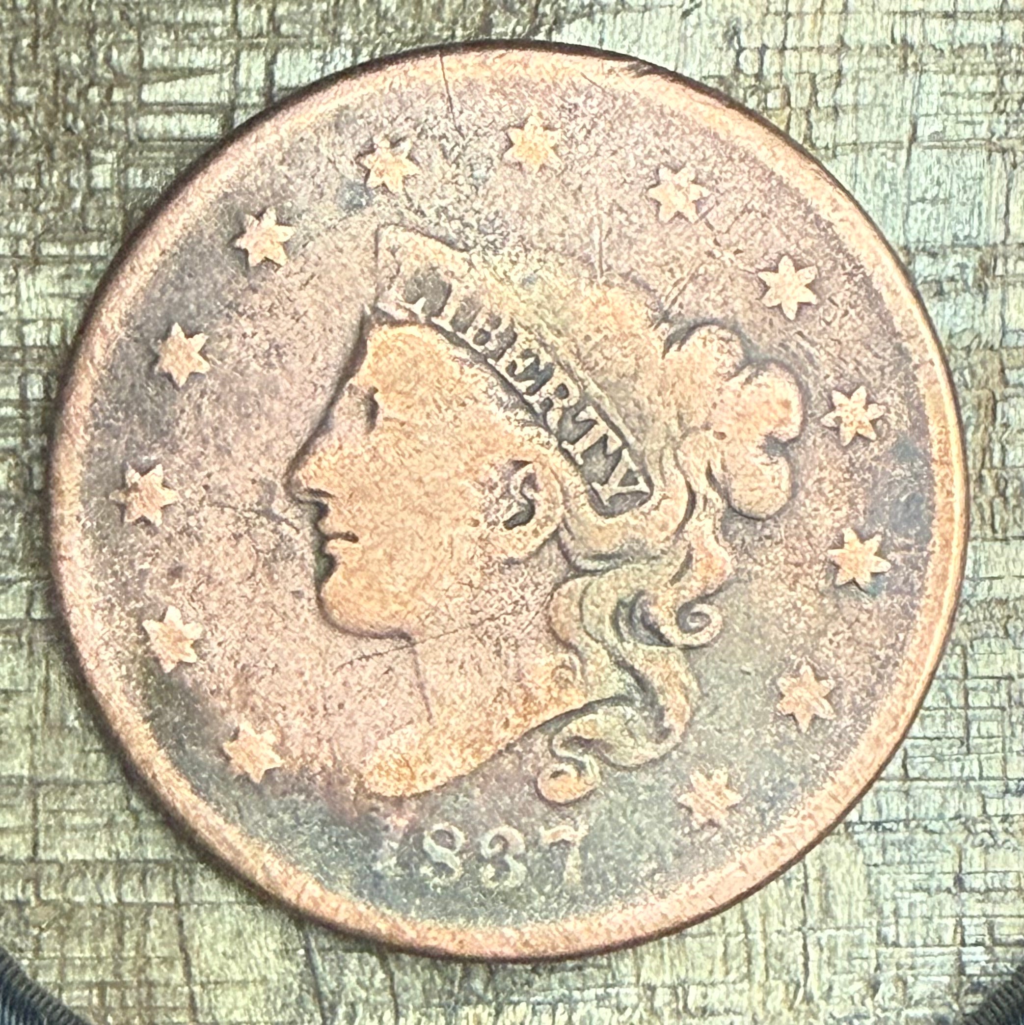 1837 1C Large Cent