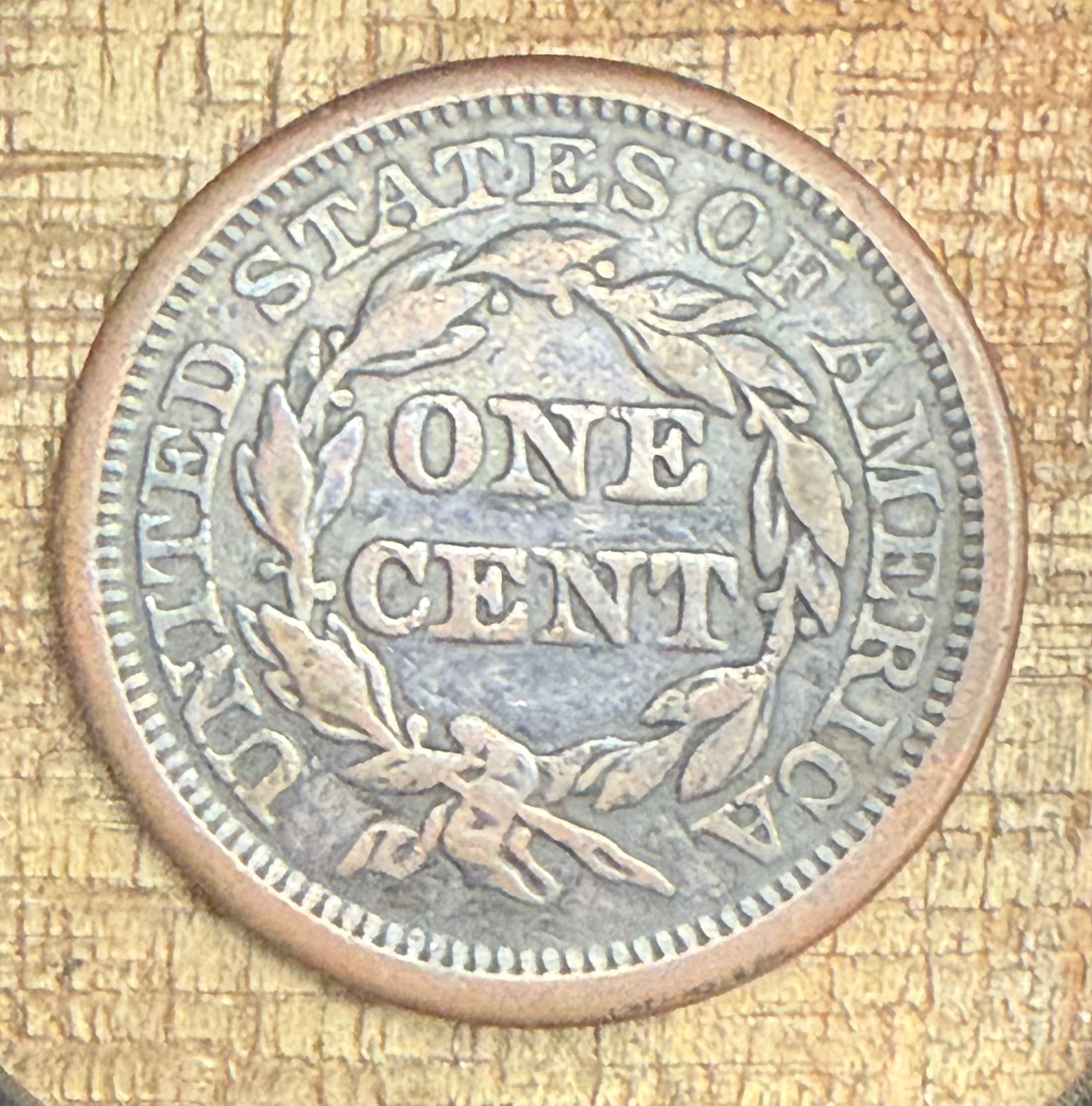 1844 1C Large Cent