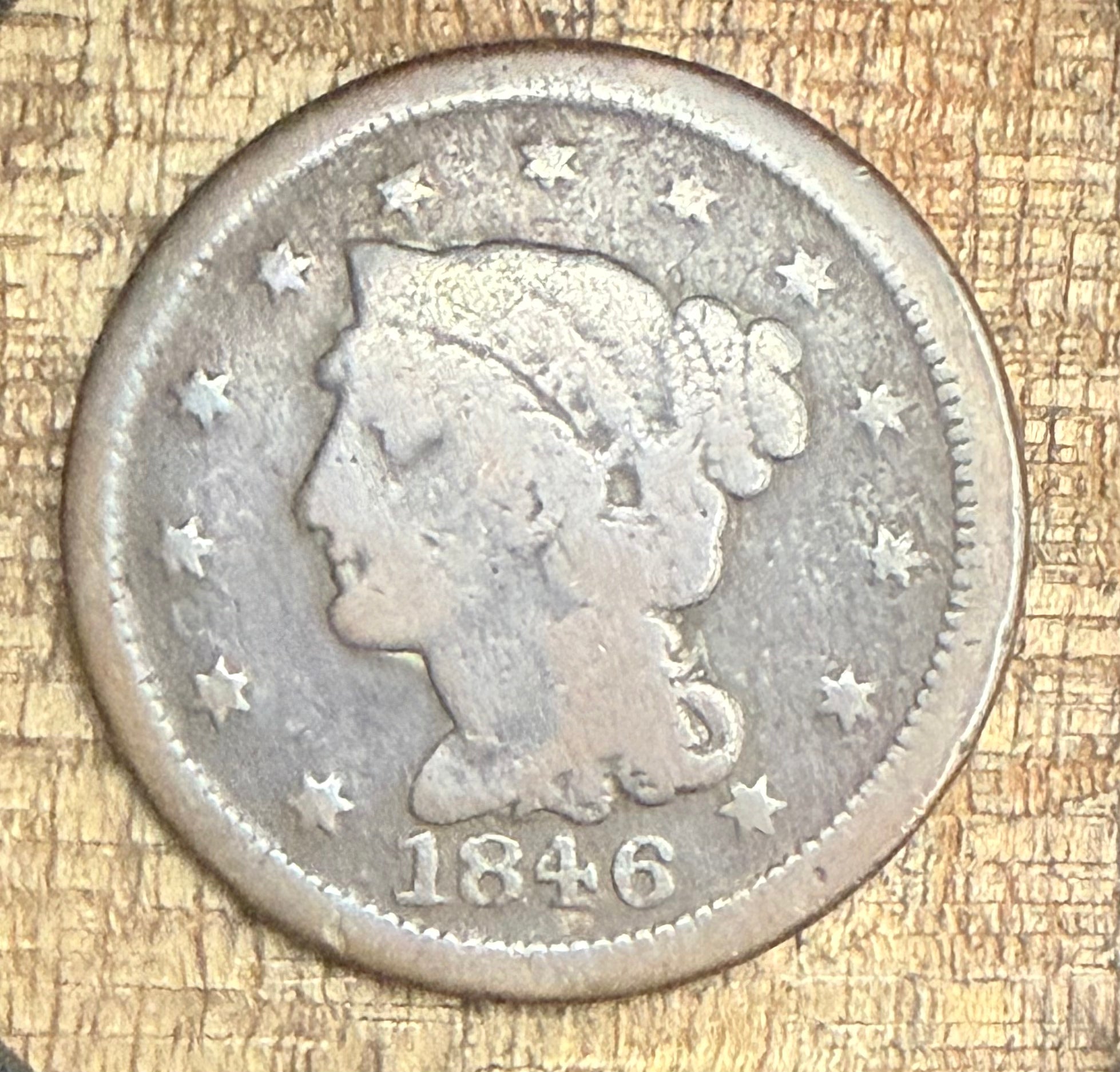 1846 1C Large Cent