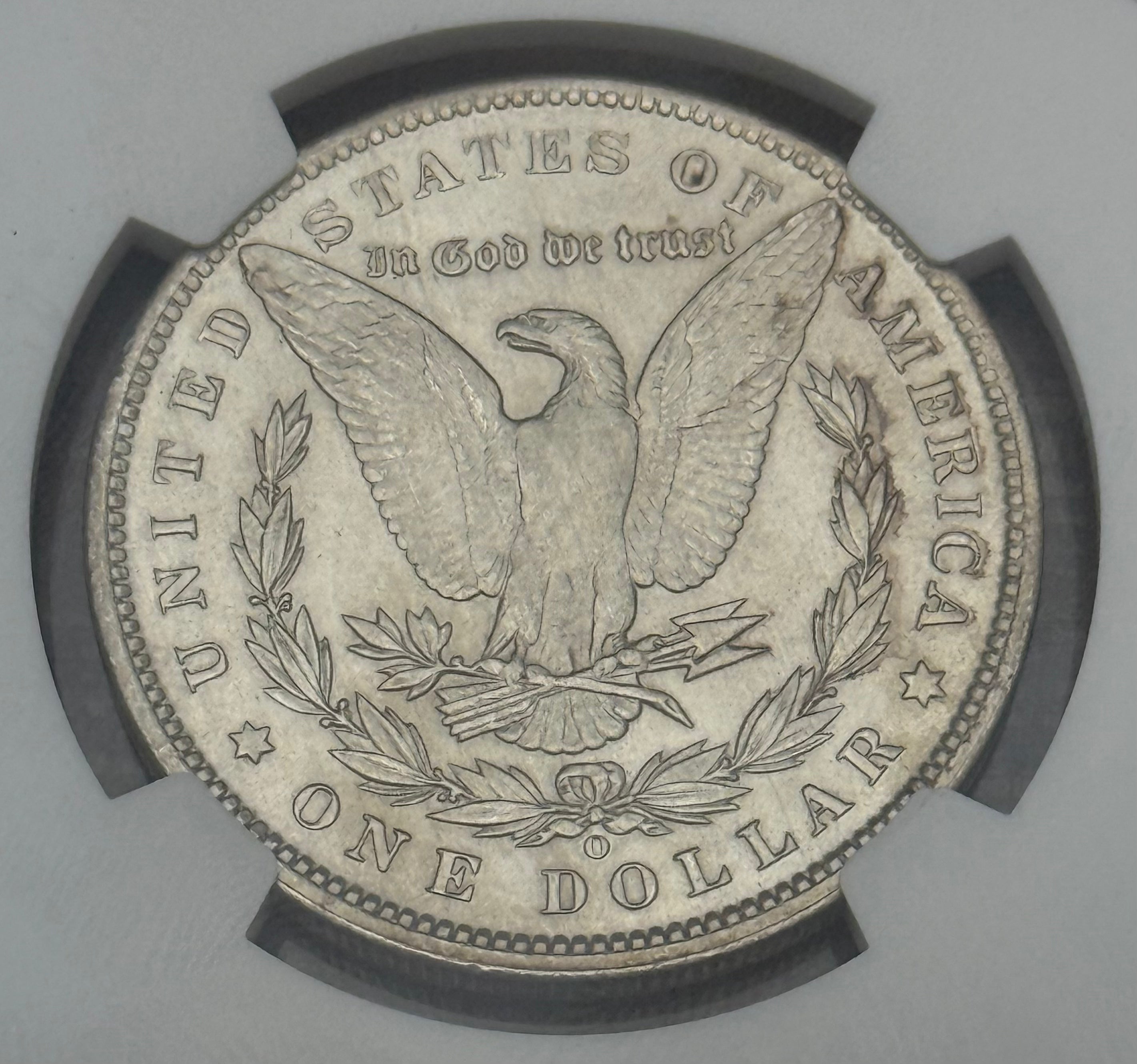1890-O $1 US Morgan Silver Dollar NGC MS63